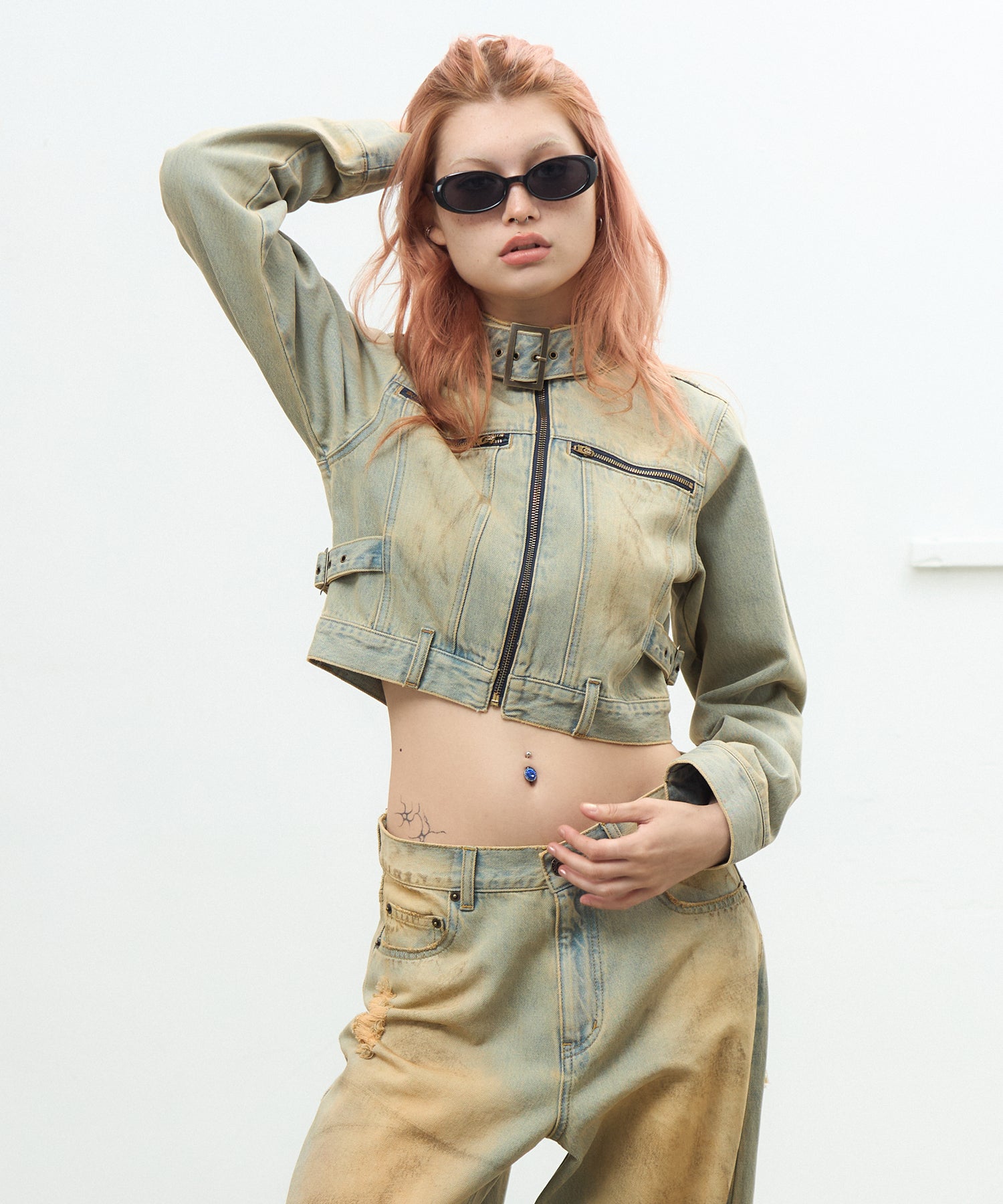 MODEL:170cm/COLOR:LIGHT BLUE/SIZE:M