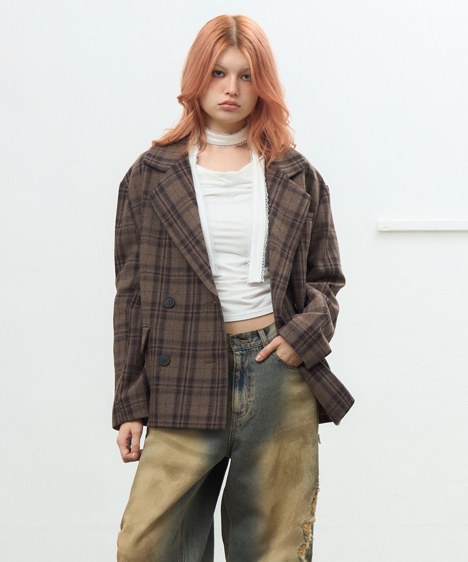 MODEL:170cm/COLOR:BEIGE/SIZE:M