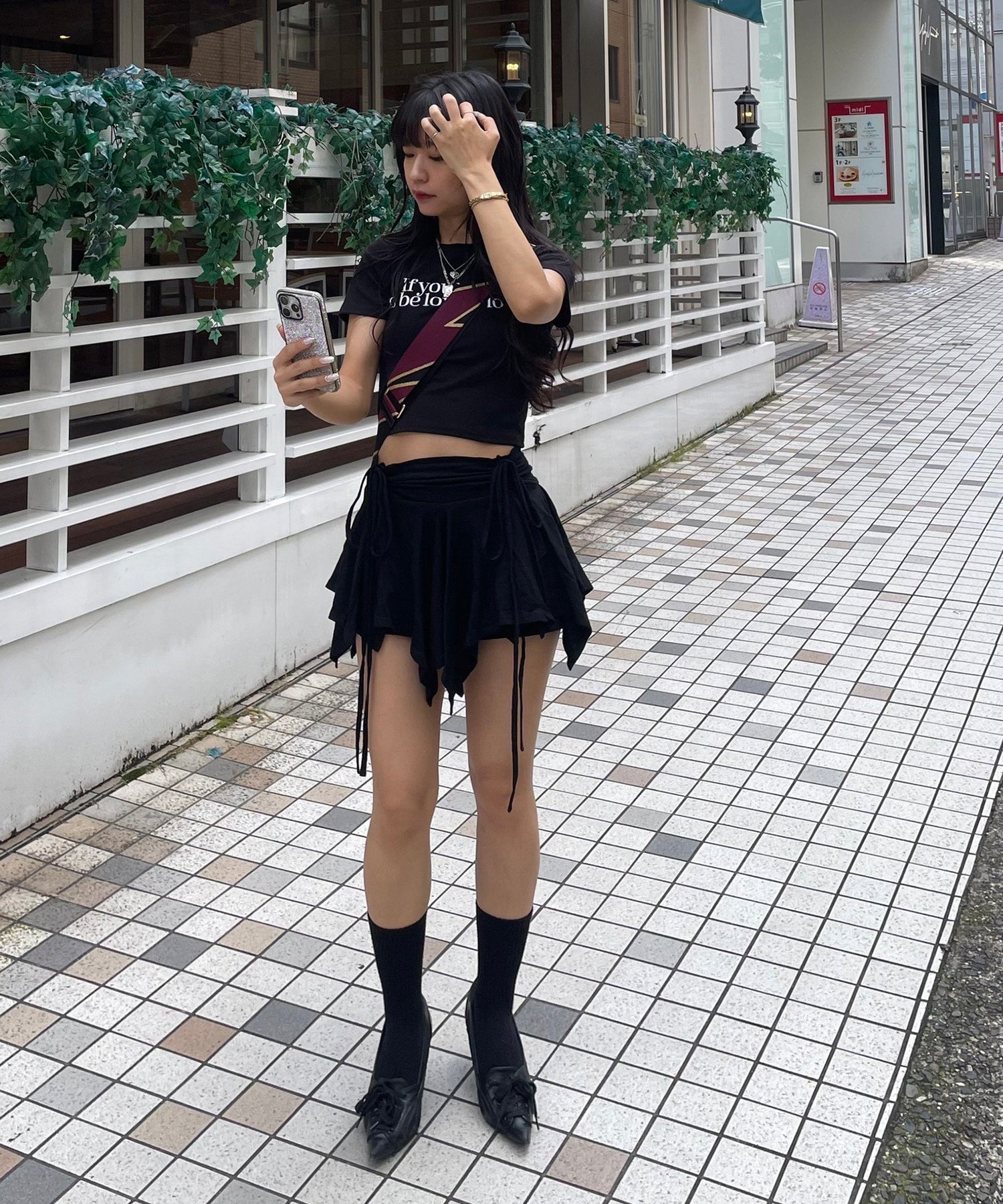 ACLENT Flare gather mini skirt ミニスカート