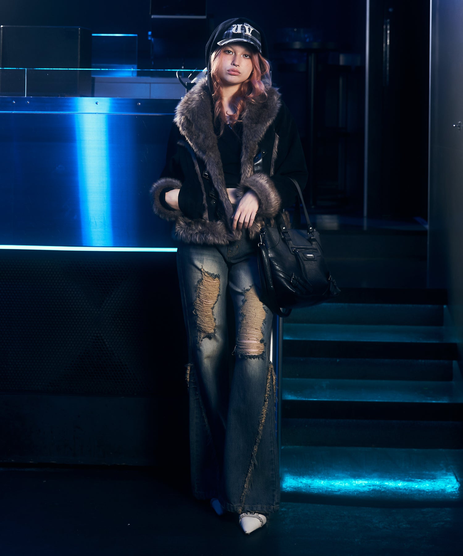 MODEL:170cm/COLOR:BLACK/SIZE:M