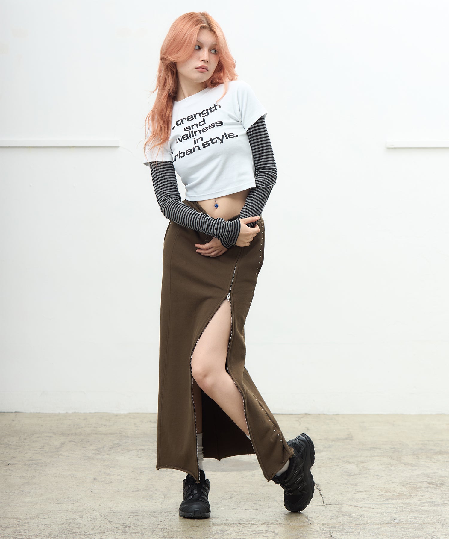 MODEL:170cm/COLOR:KHAKI/SIZE:M
