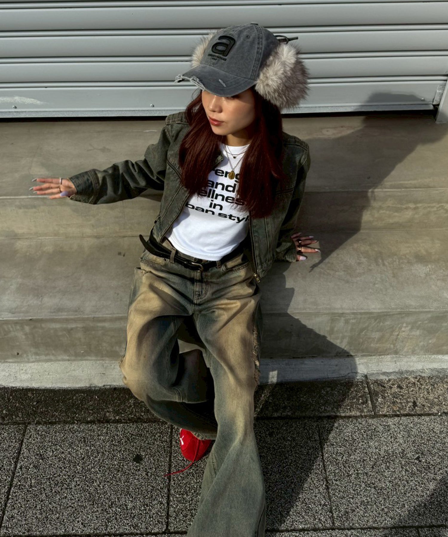 MODEL:155cm/COLOR:BLUE/SIZE:S