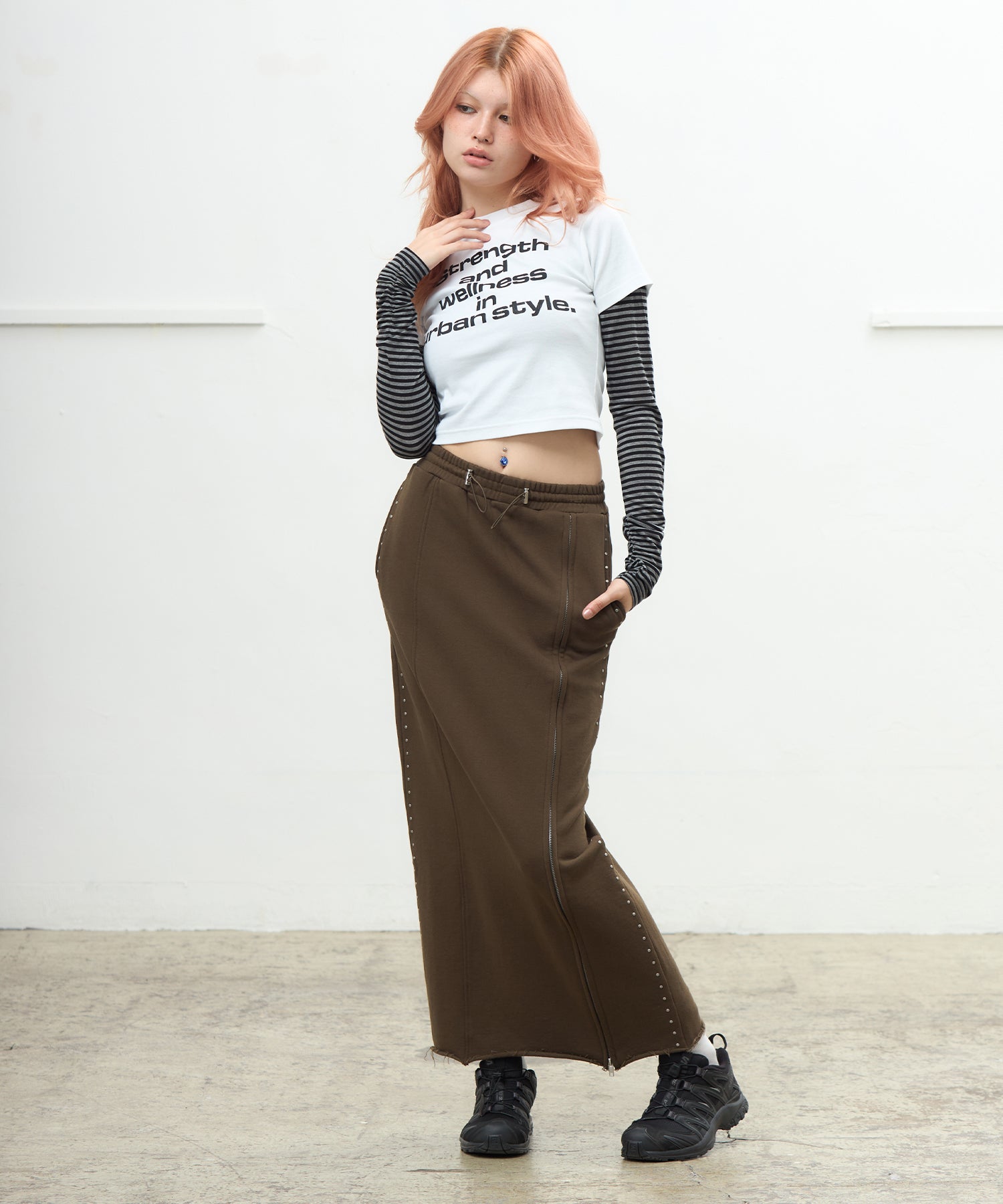 MODEL:170cm/COLOR:KHAKI/SIZE:M