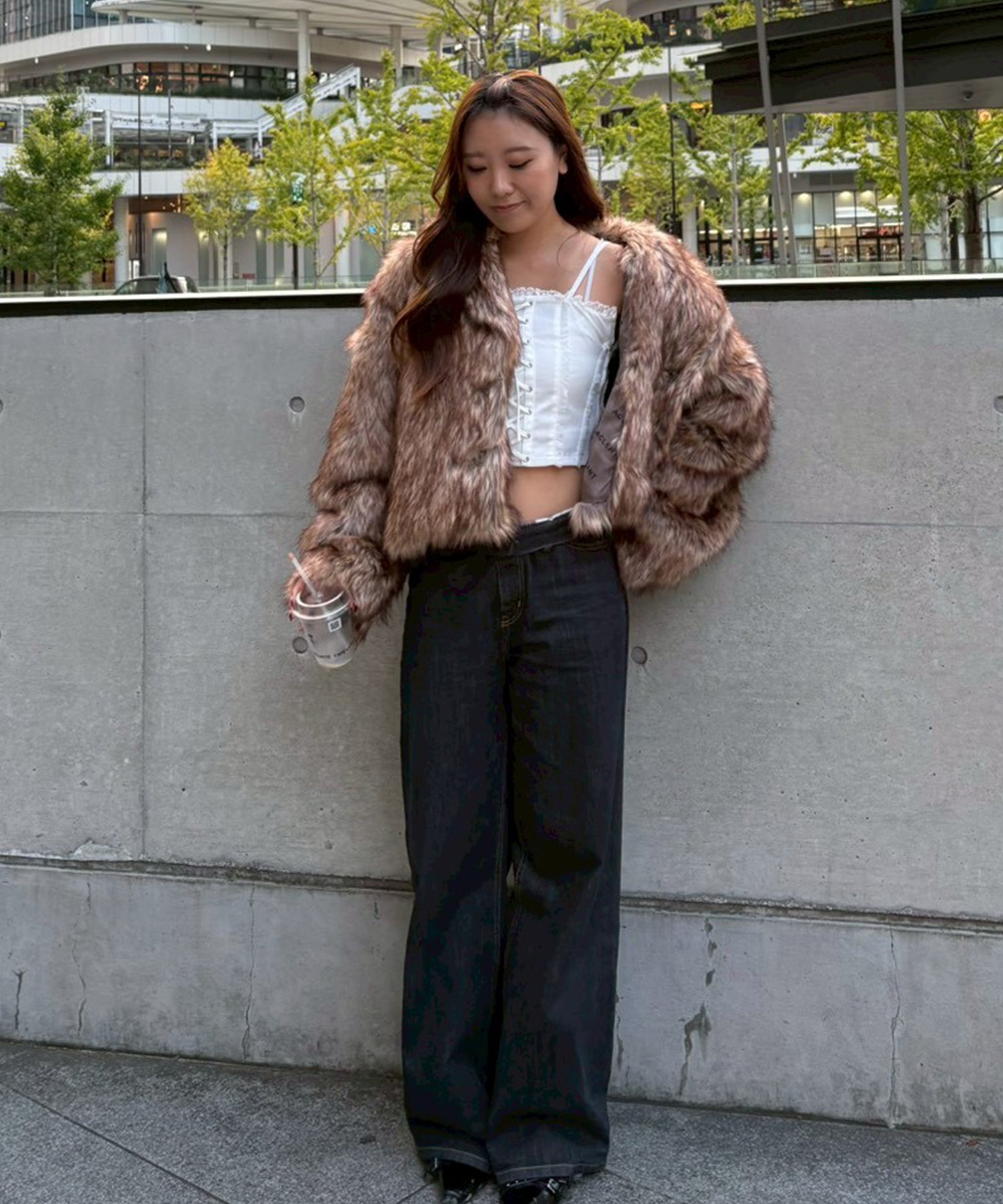 STAFF:162cm/COLOR:BROWN/SIZE:S