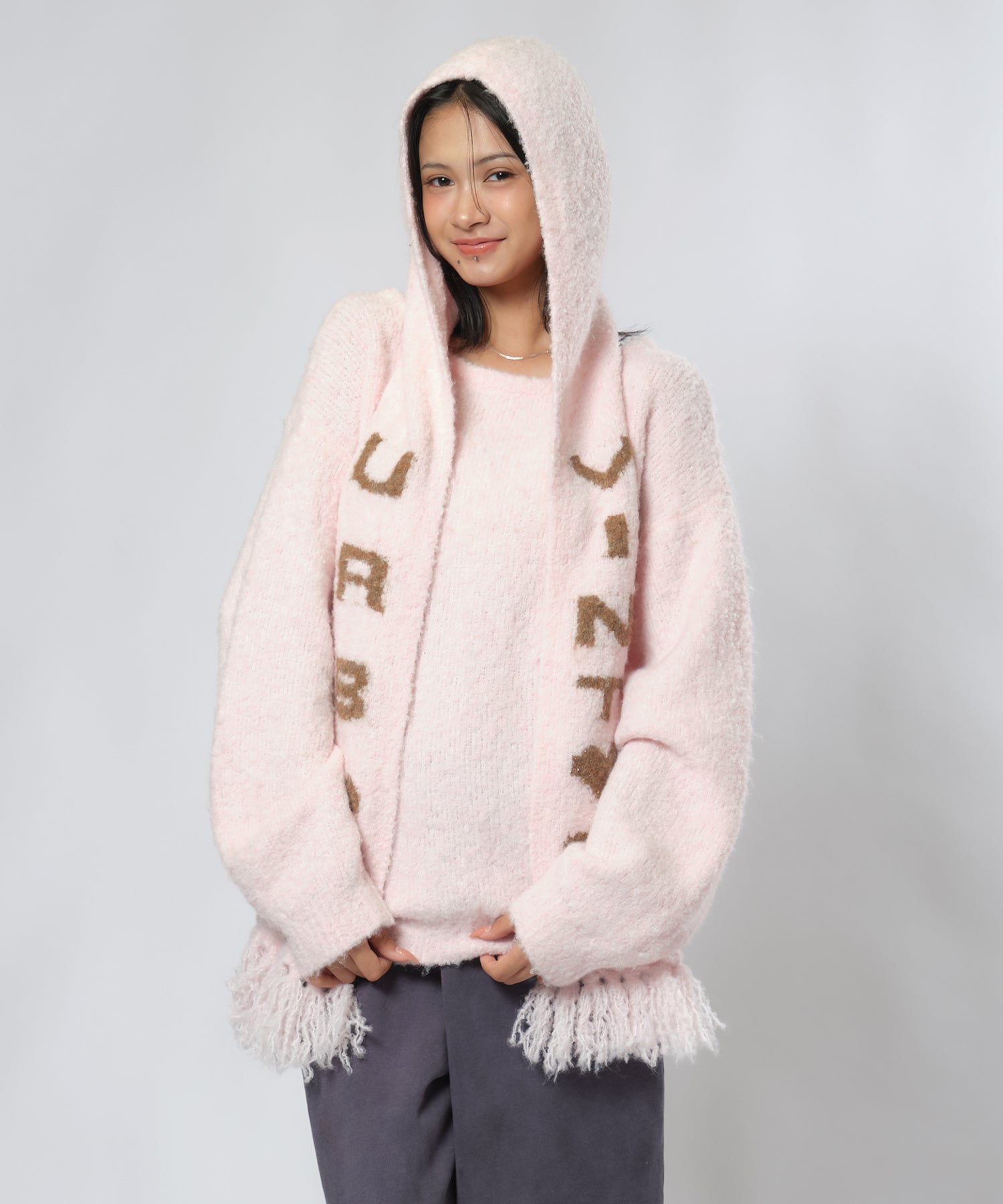 MODEL:170cm/COLOR:PINK/SIZE:F
