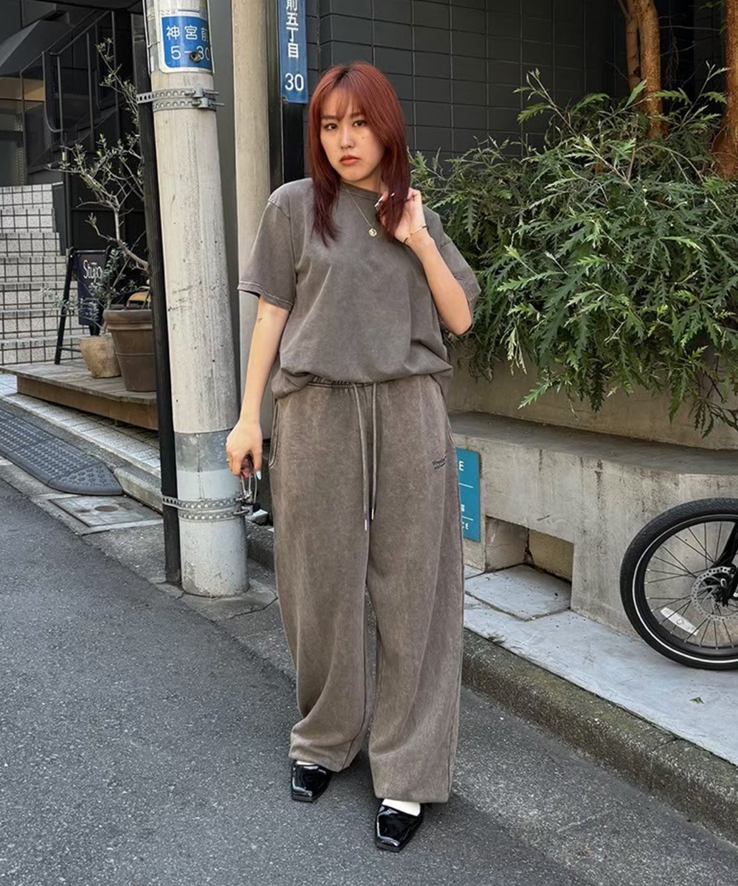 STAFF:158cm/COLOR:BROWN/SIZE:F