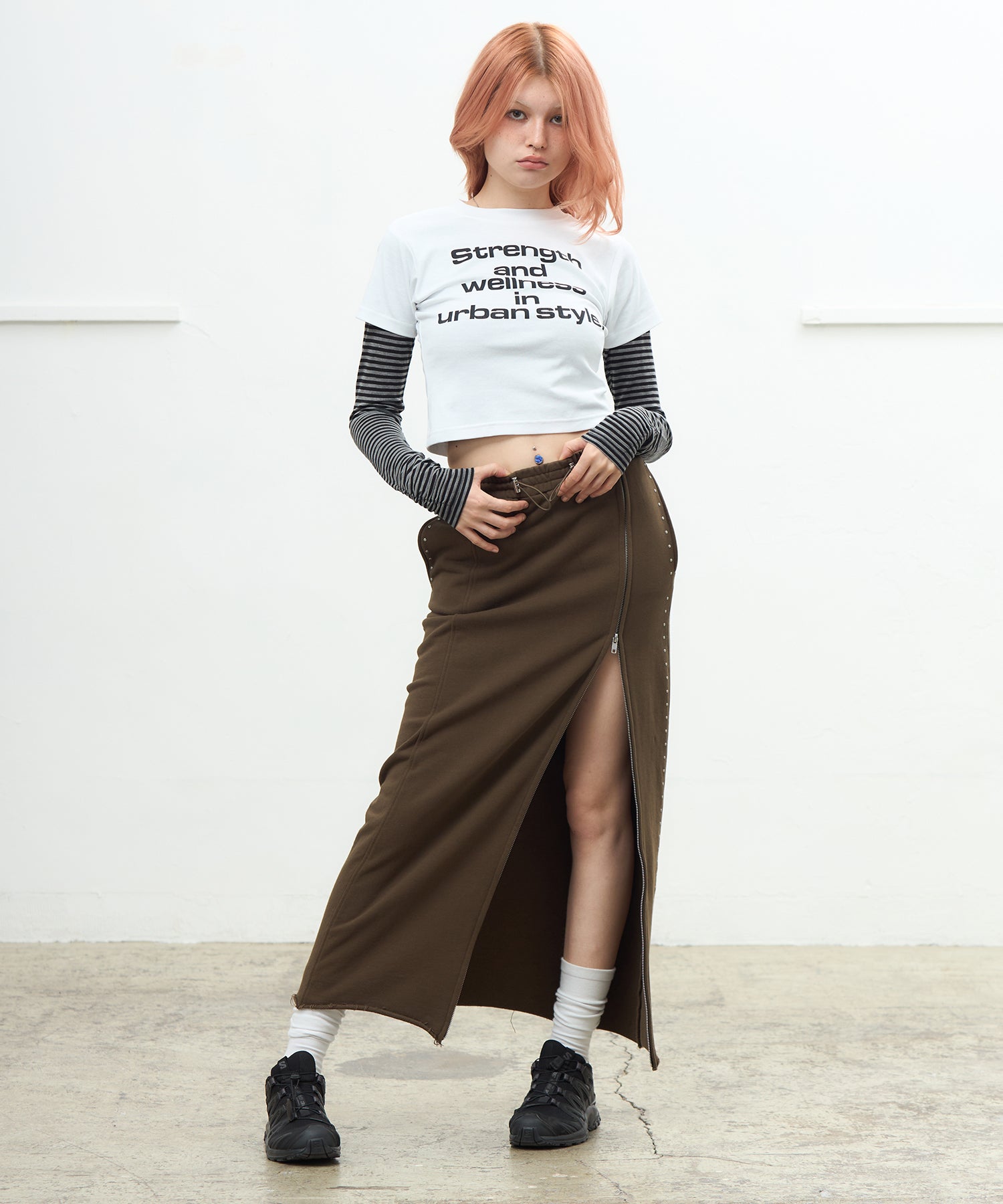 MODEL:170cm/COLOR:KHAKI/SIZE:M