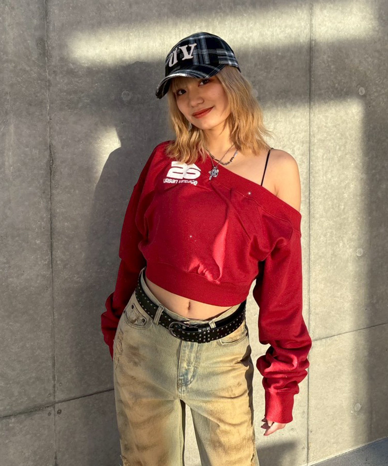 STAFF:151cm/COLOR:RED/SIZE:F