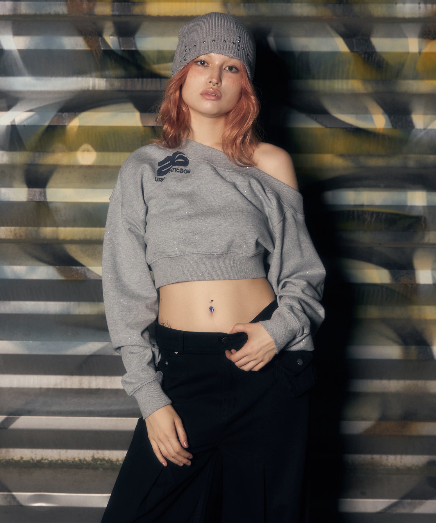 MODEL:170cm/COLOR:GRAY/SIZE:F
