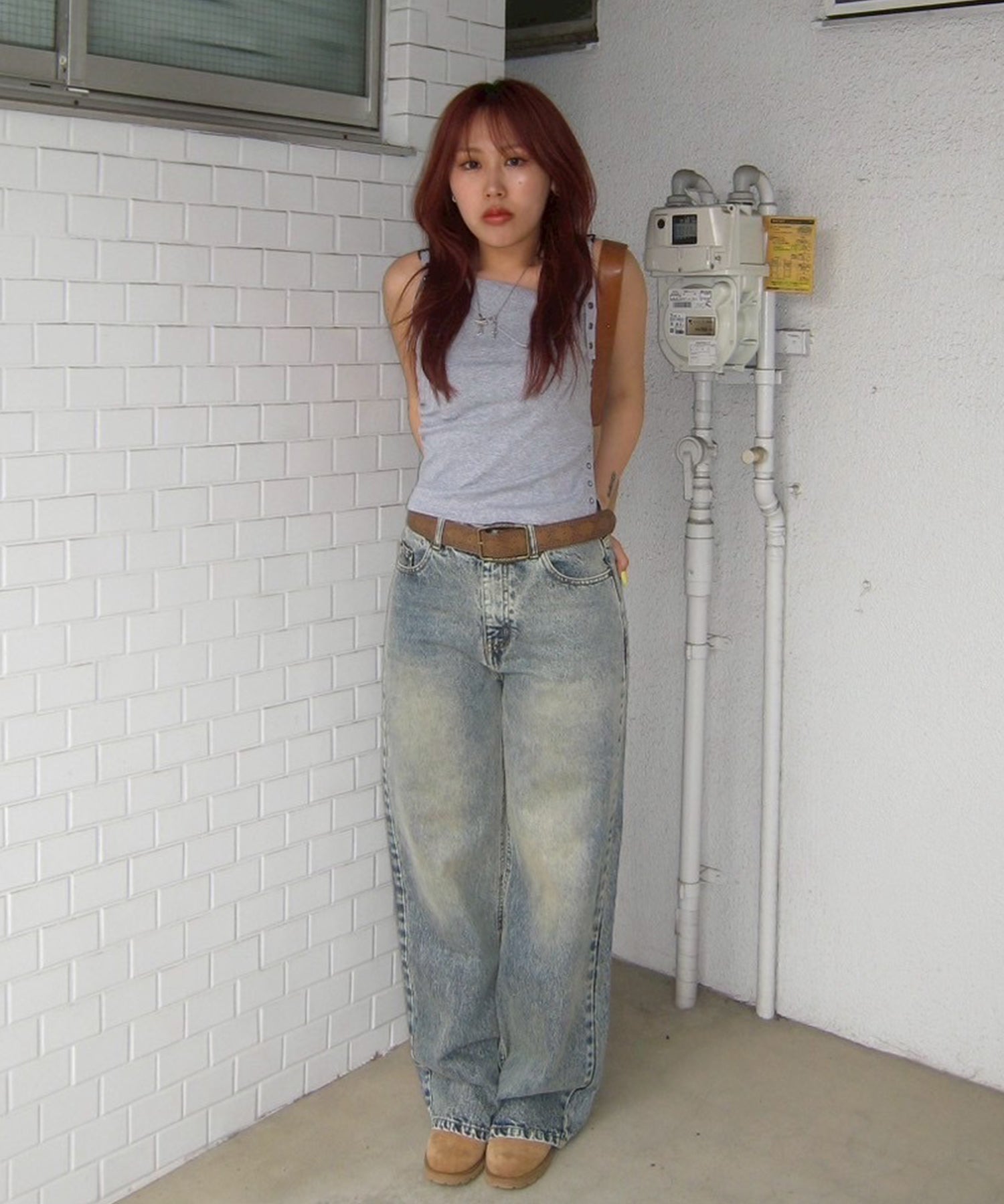 STAFF:158cm/COLOR:BLUE
