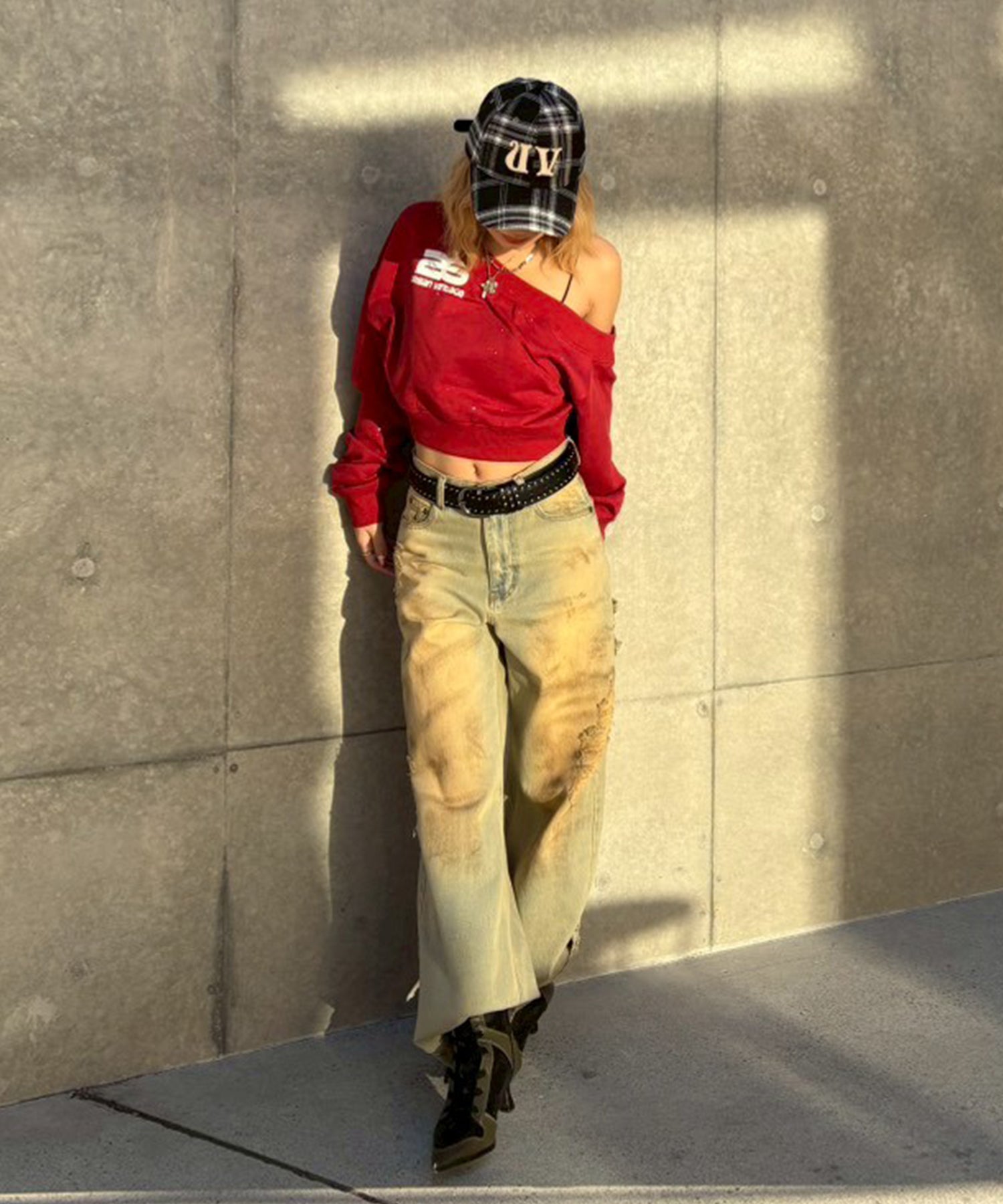 STAFF:151cm/COLOR:RED/SIZE:F