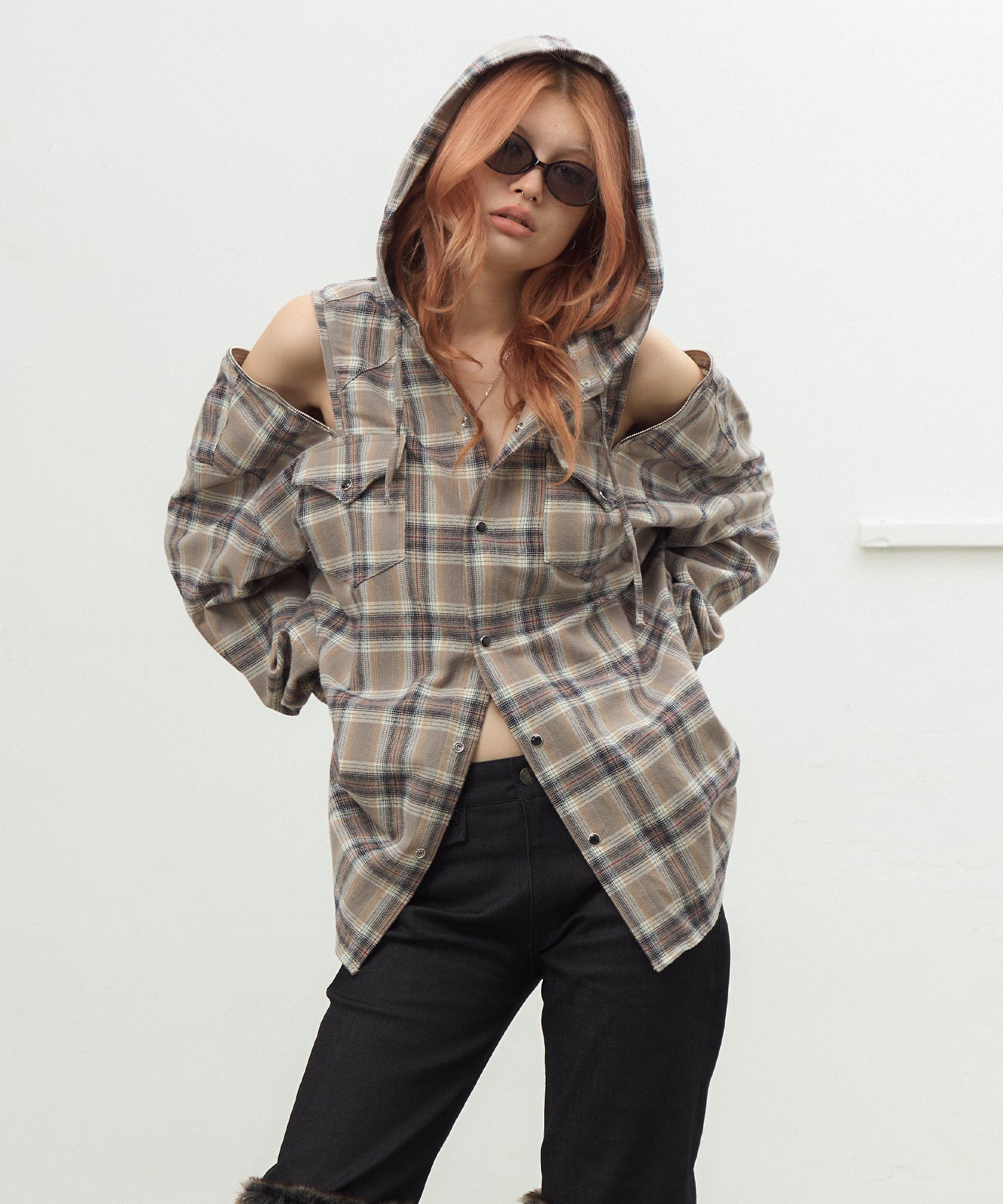 MODEL:170cm/COLOR:BEIGE/SIZE:F