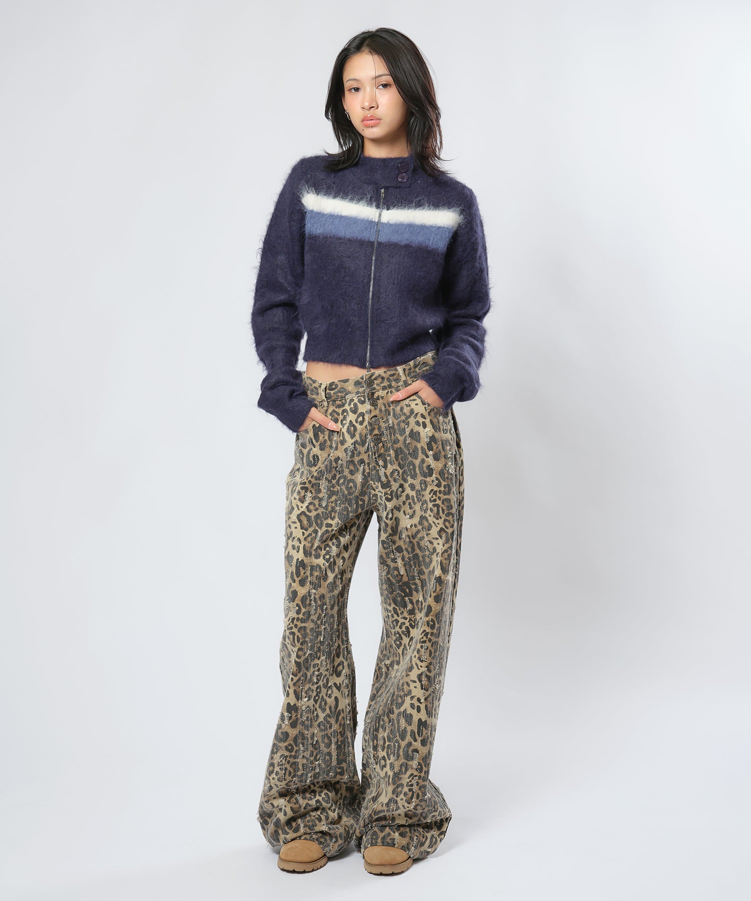 MODEL:170cm/COLOR:NAVY/SIZE:F