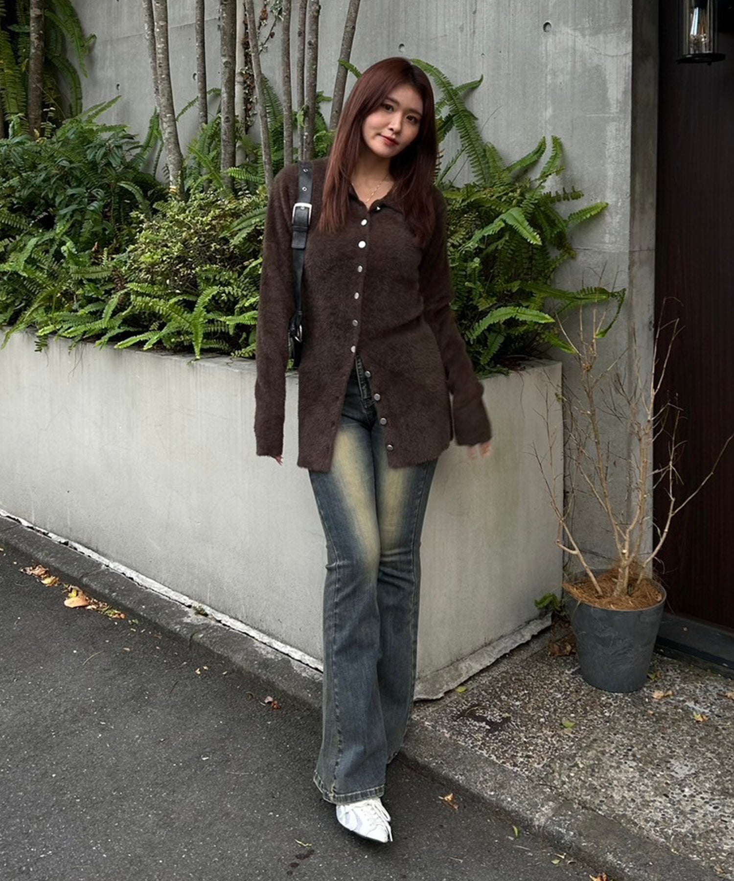 STAFF:164cm/COLOR:BROWN/SIZE:F