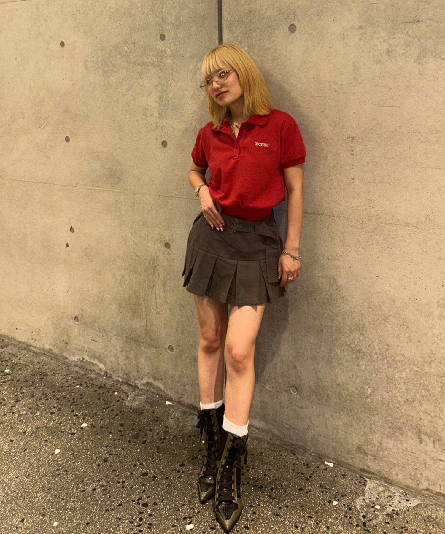 STAFF:151cm/COLOR:RED/SIZE:F