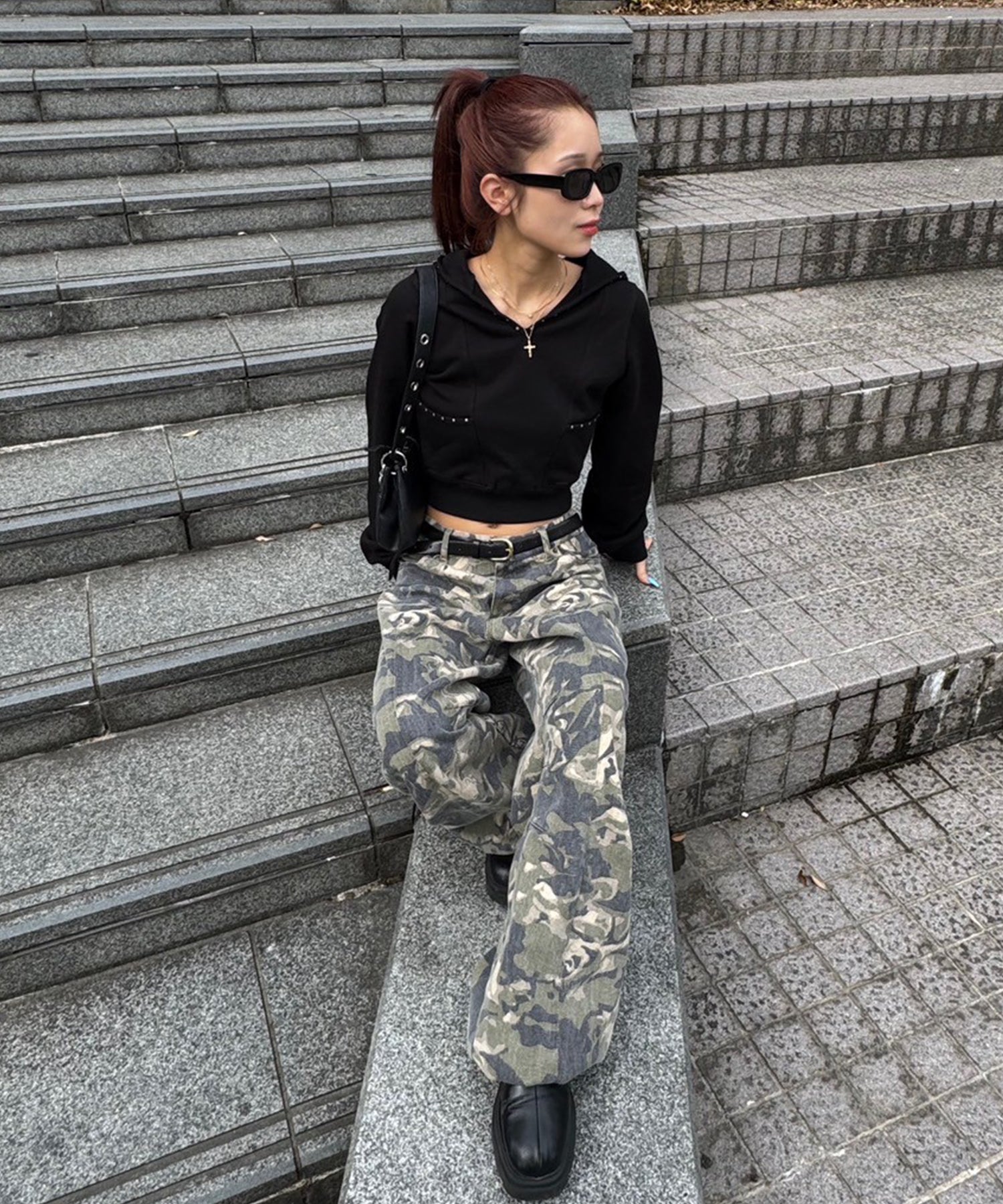 STAFF:155cm/COLOR:BLACK/SIZE:F