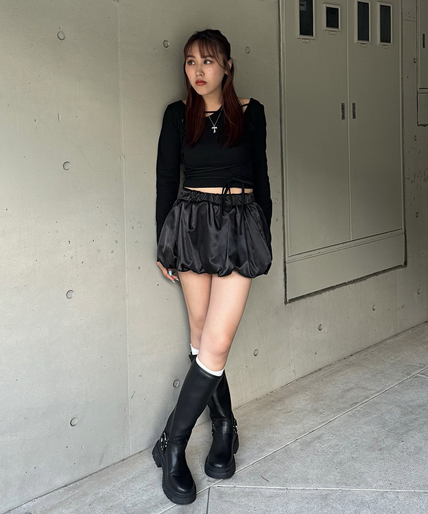 STAFF:158cm/COLOR:BLACK/SIZE:F