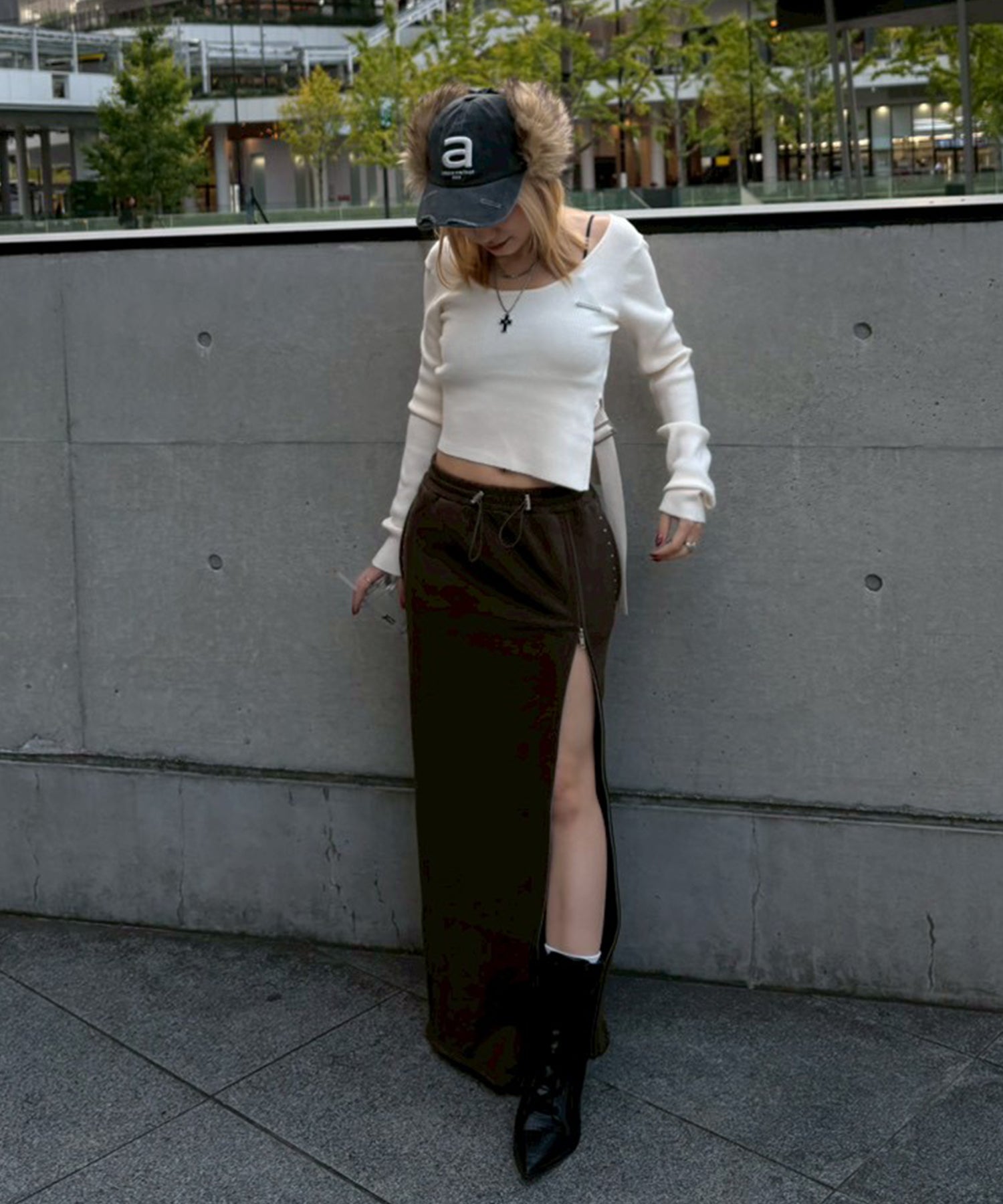 STAFF:151cm/COLOR:WHITE/SIZE:F