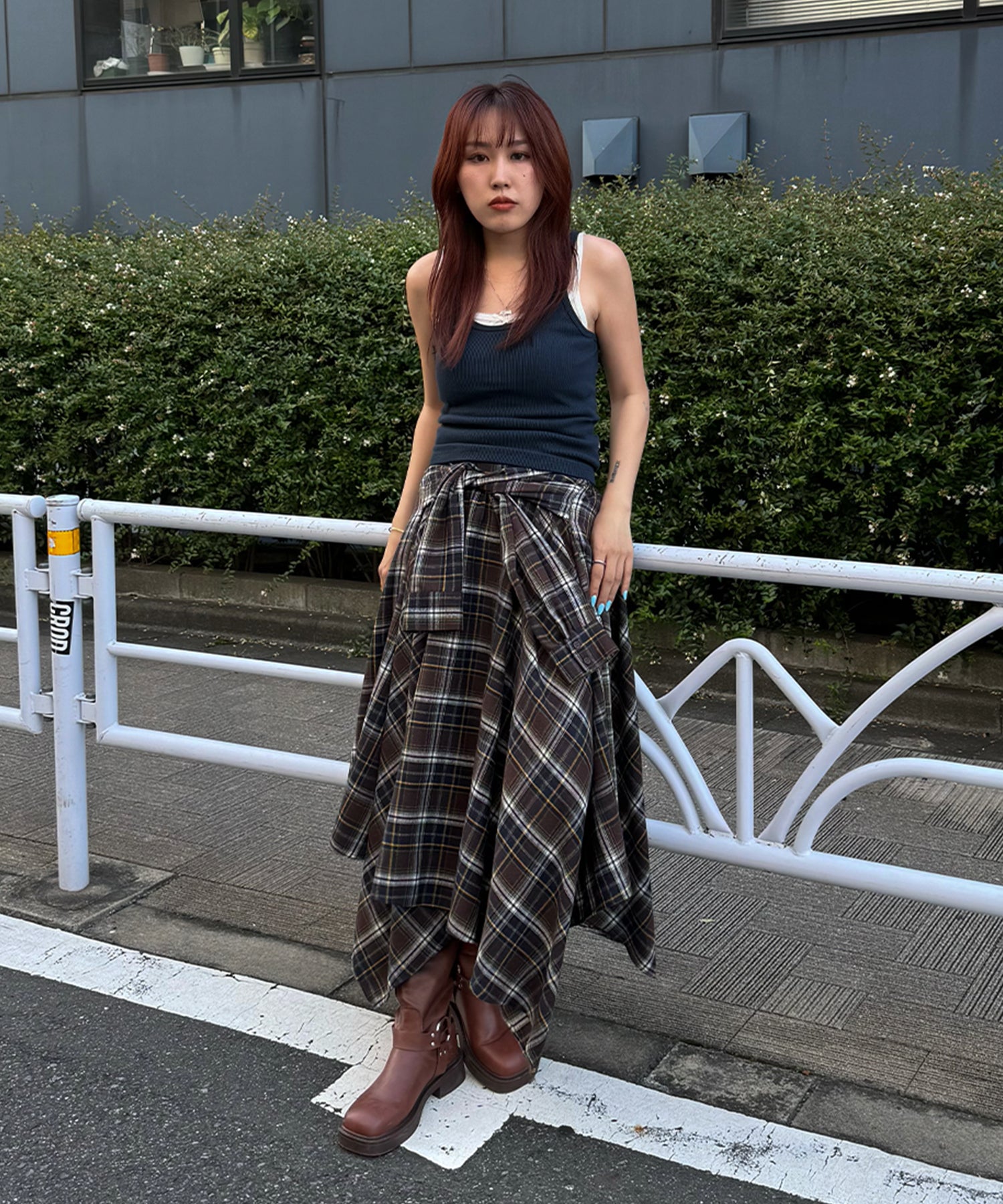 STAFF:158cm/COLOR:BROWN/SIZE:F