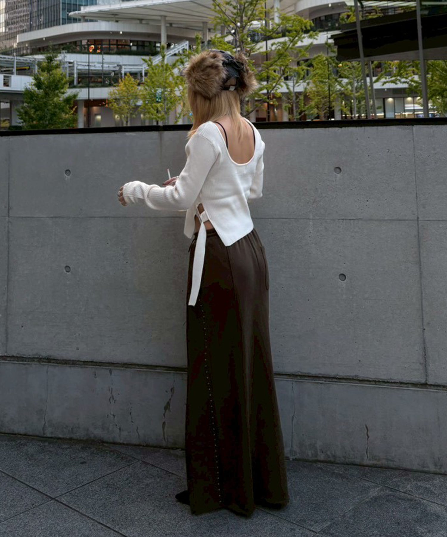 STAFF:151cm/COLOR:WHITE/SIZE:F