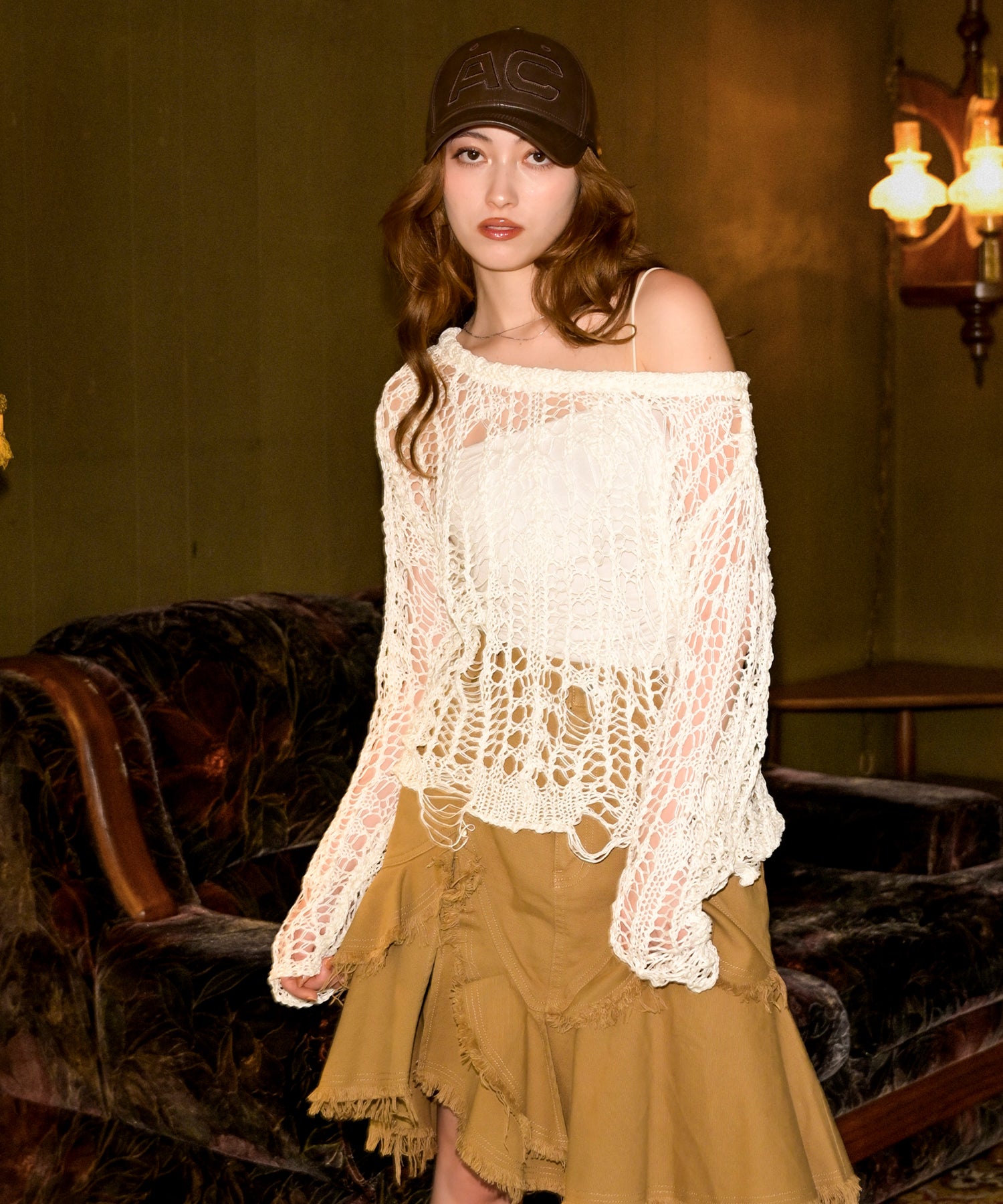 MODEL:163cm/COLOR:WHITE/SIZE:F
