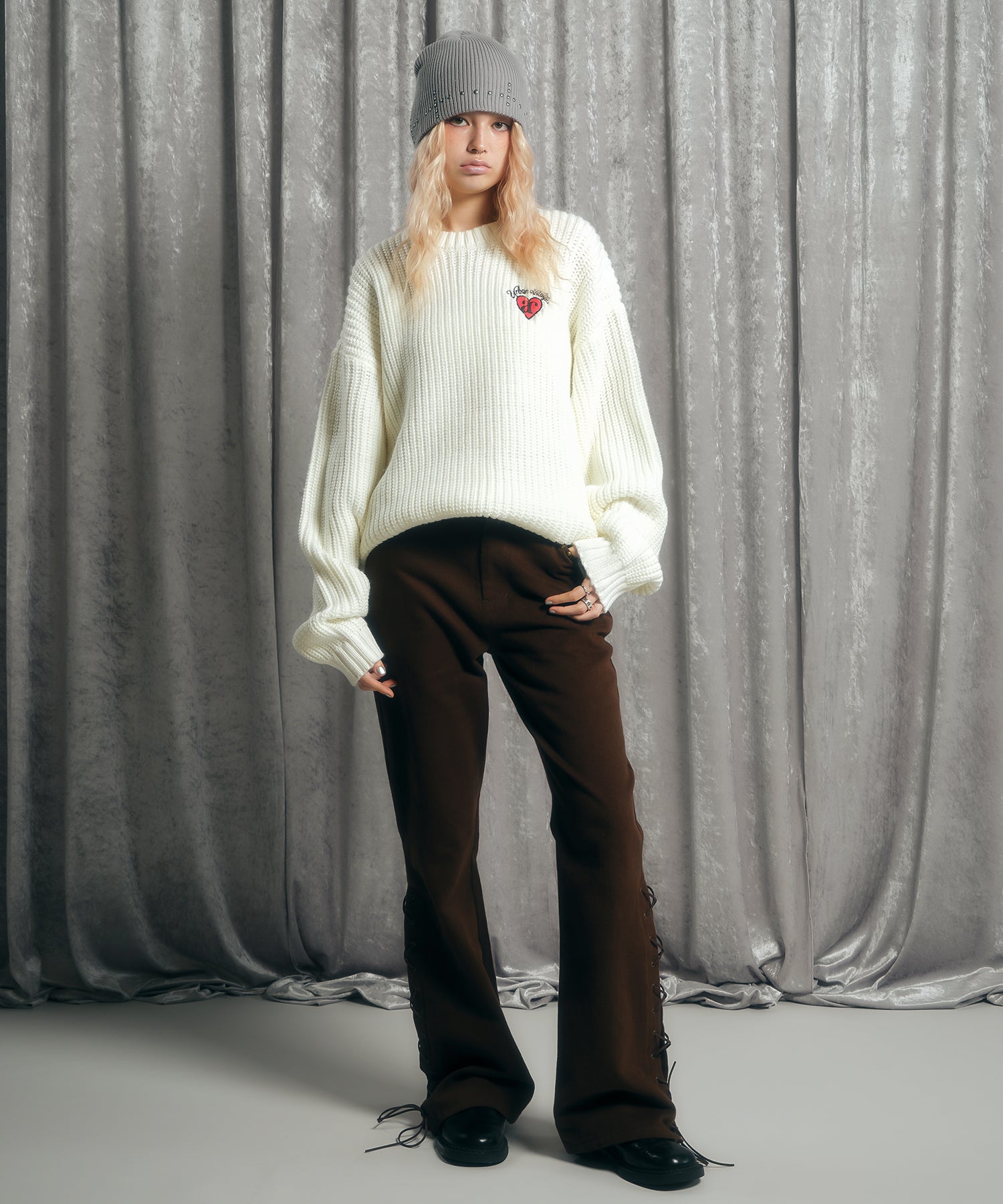 MODEL:170cm/COLOR:IVORY/SIZE:F