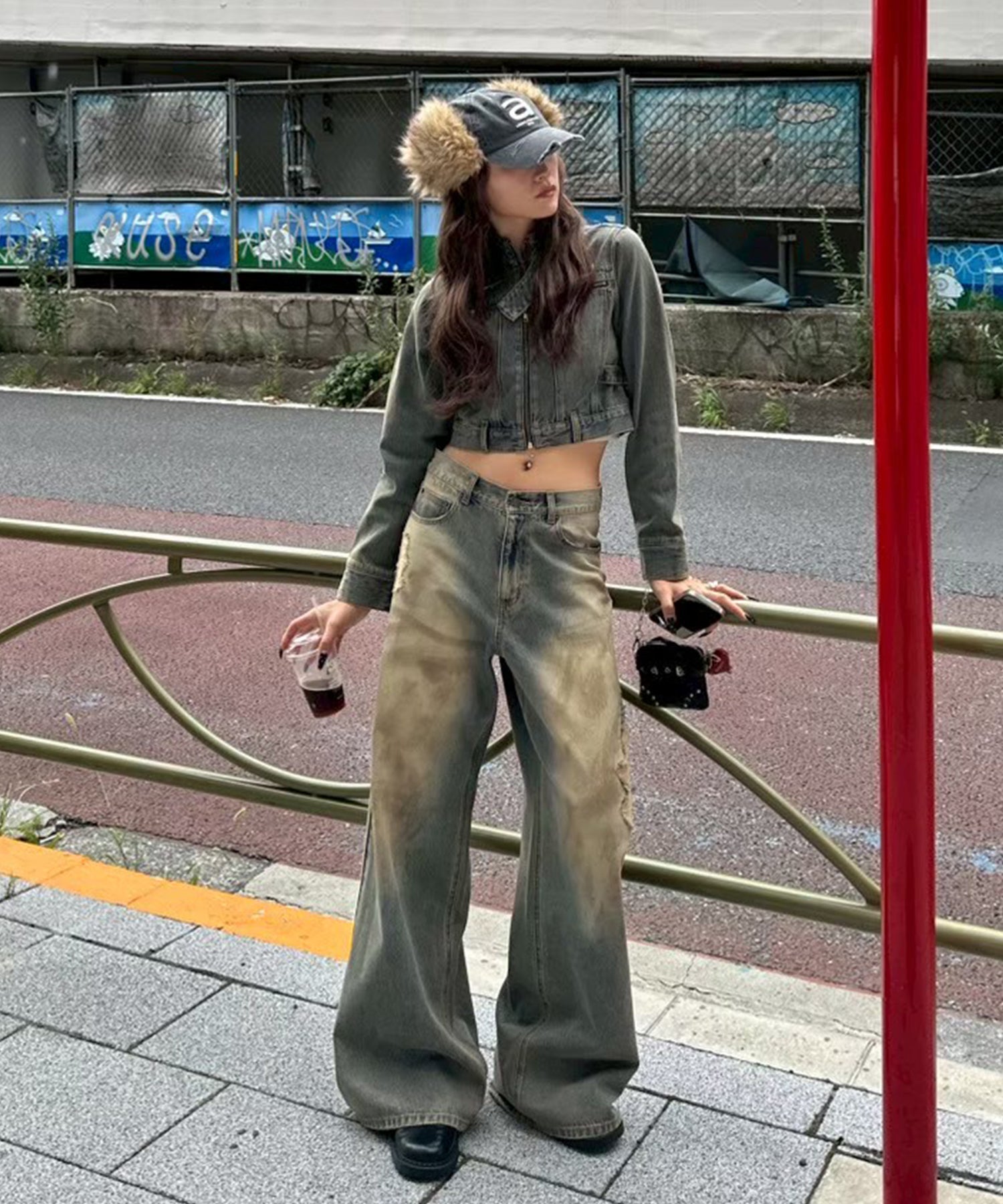 MODEL:170cm/COLOR:BLUE/SIZE:M