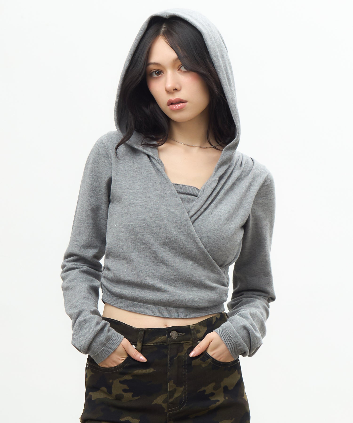 MODEL:163cm/COLOR:GRAY/SIZE:F