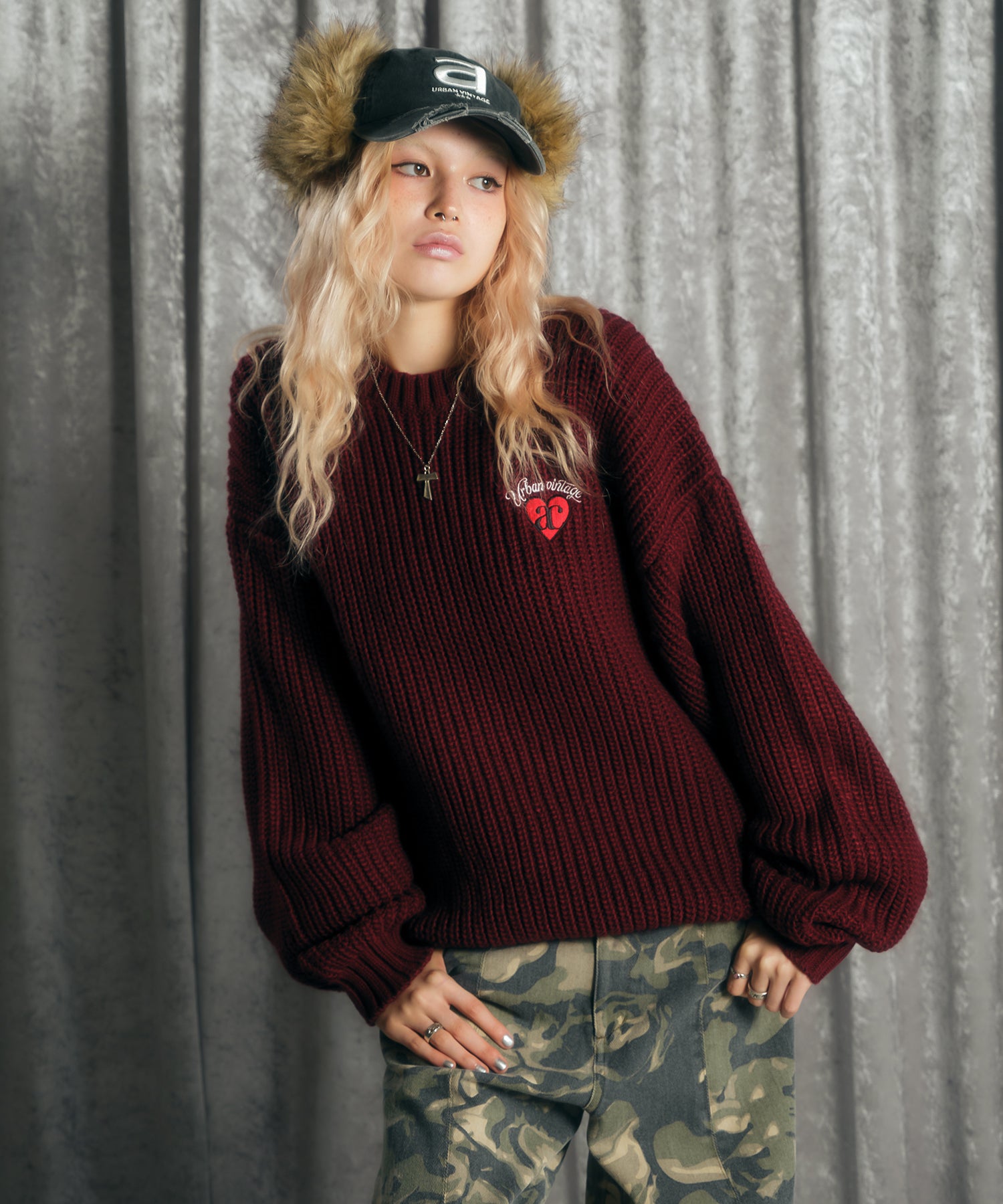 MODEL:170cm/COLOR:RED/SIZE:F