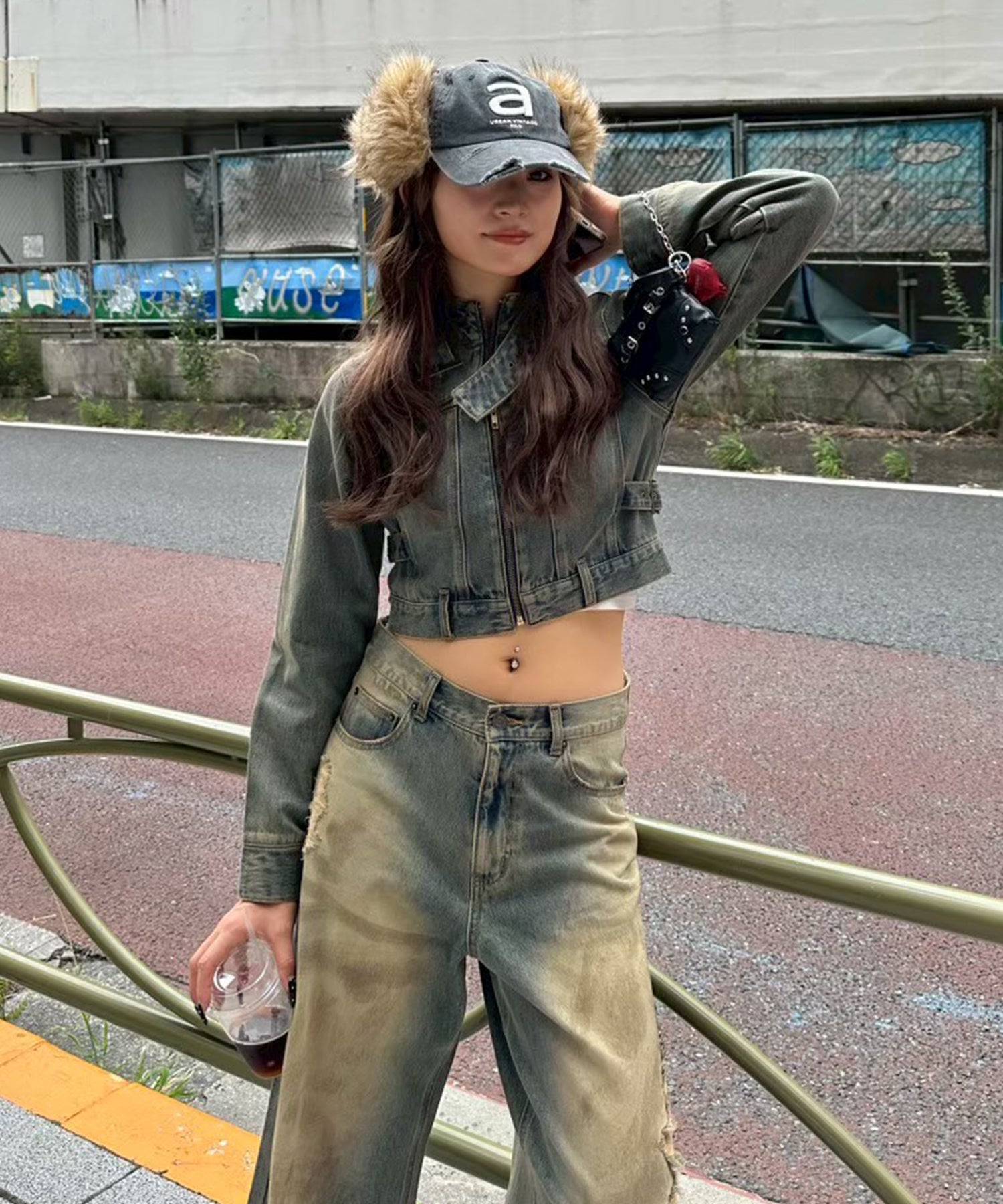 MODEL:170cm/COLOR:BLUE/SIZE:M