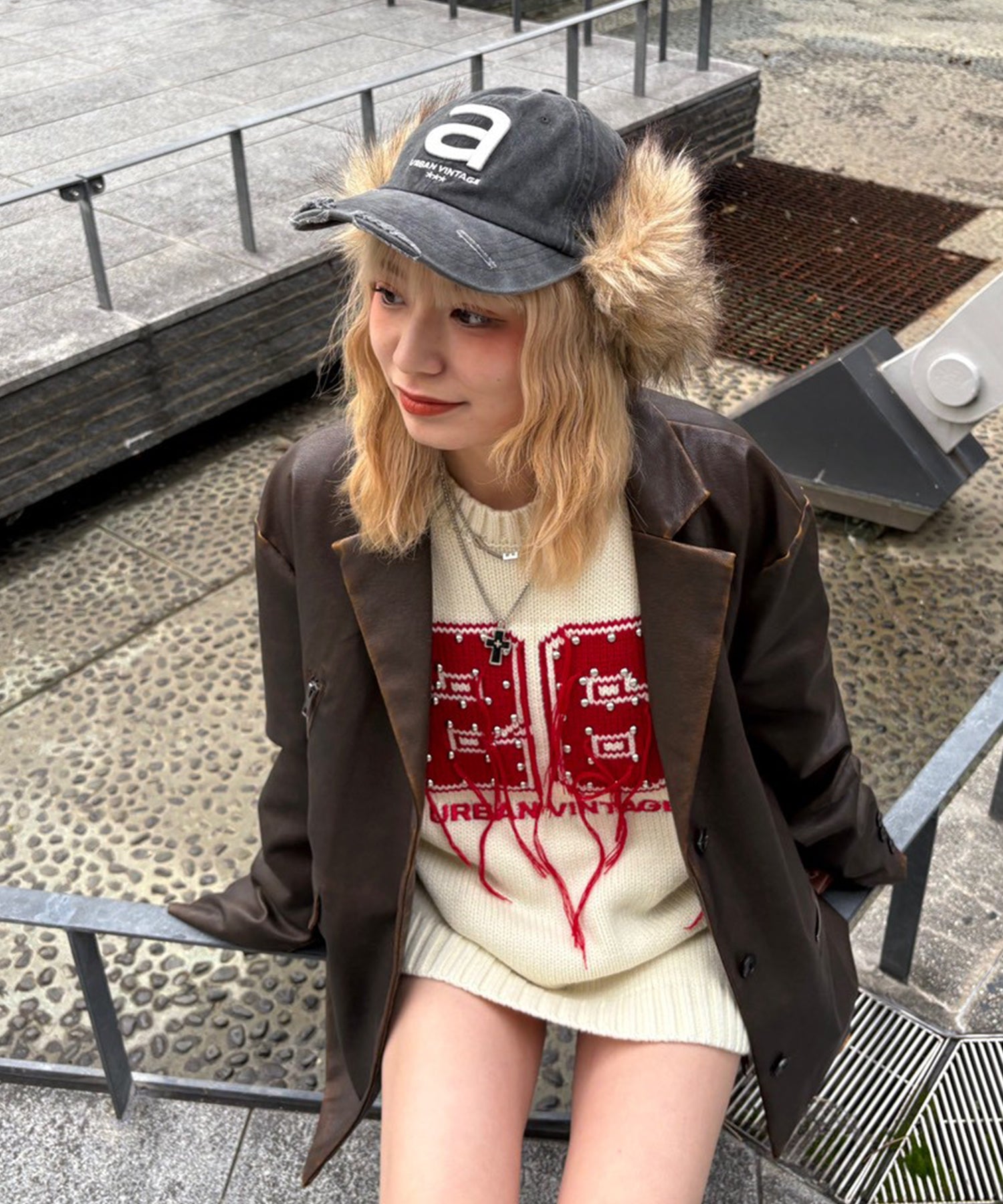 STAFF:151cm/COLOR:BROWN/SIZE:F