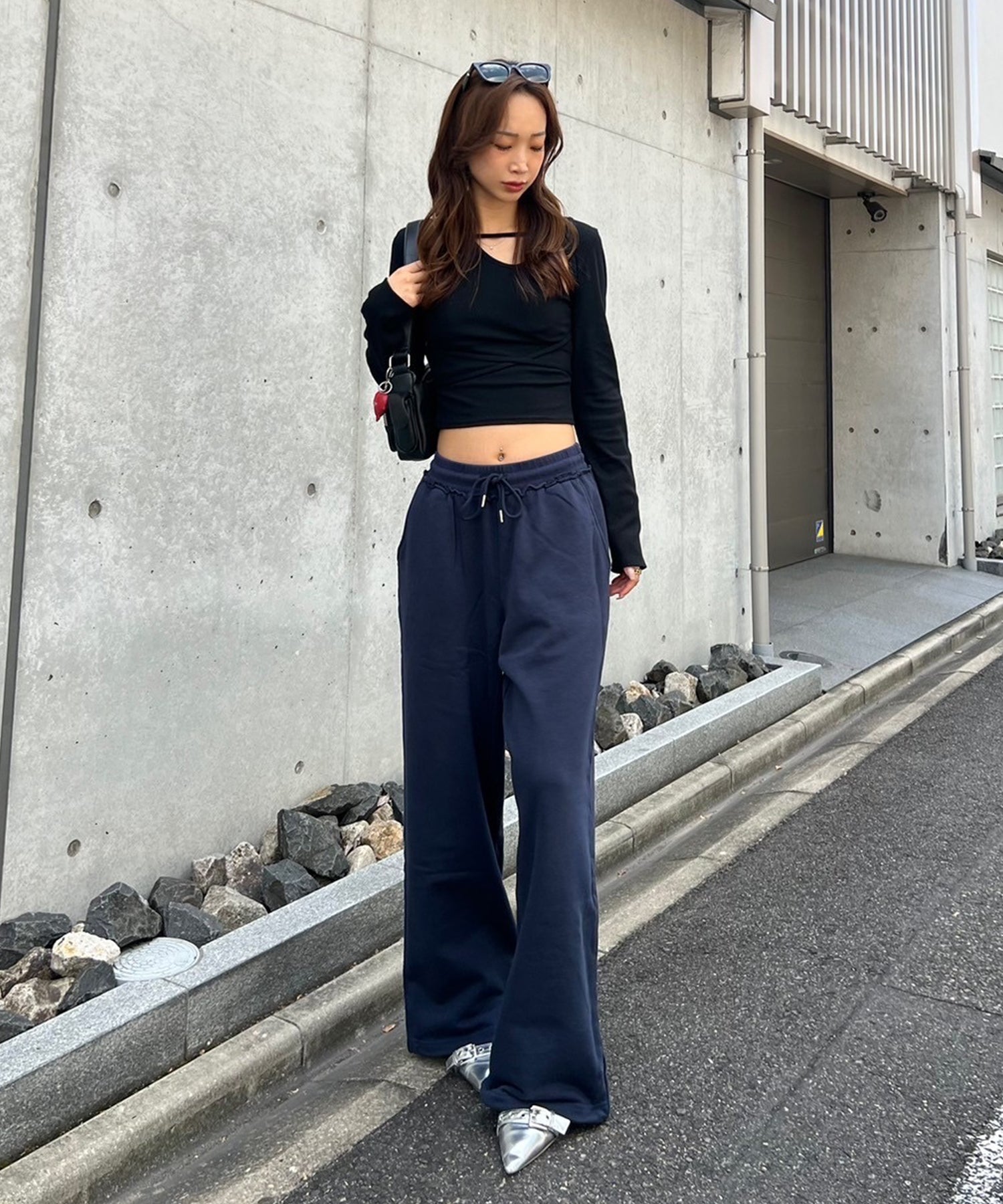 STAFF:166cm/COLOR:NAVY/SIZE:F