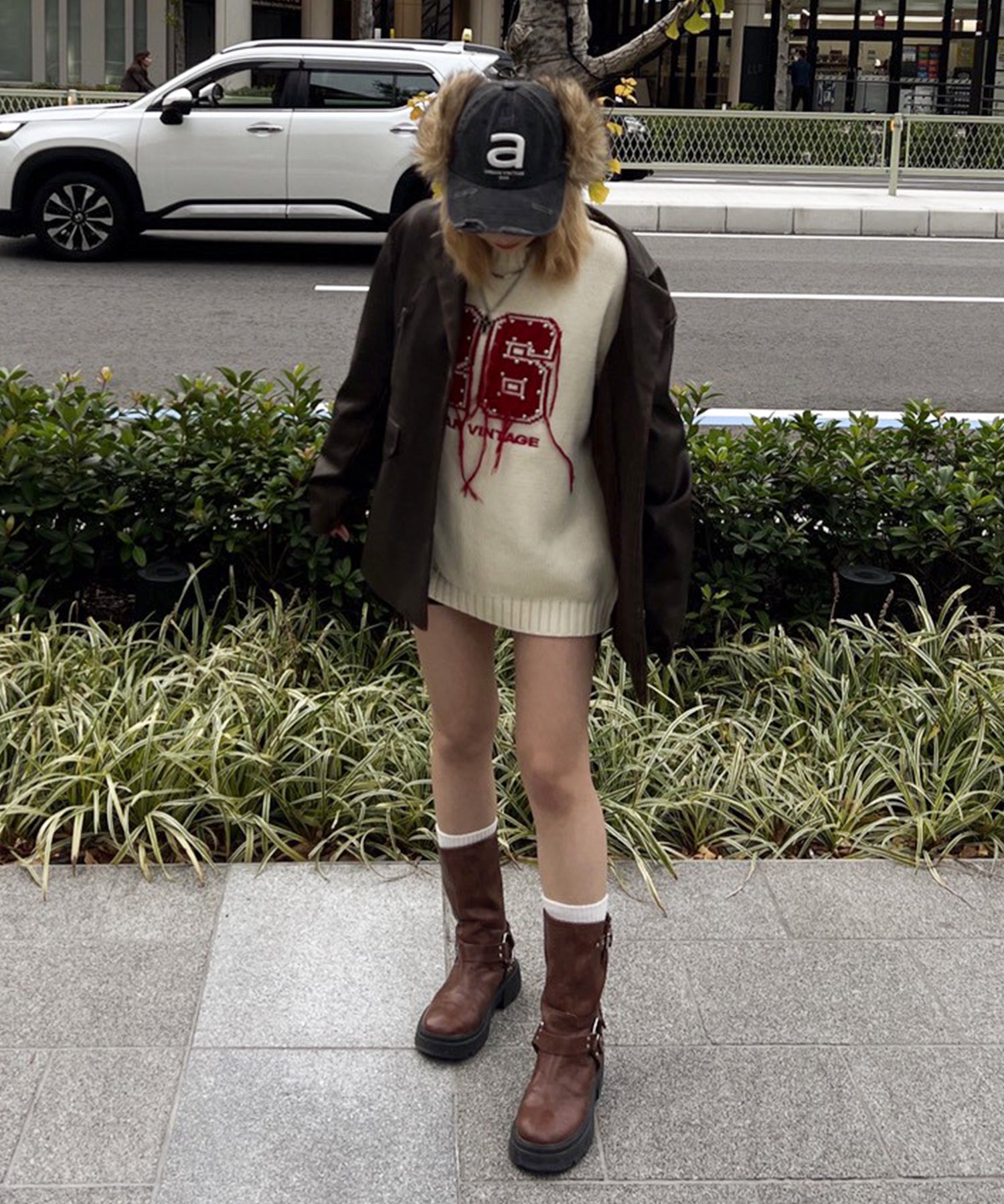 STAFF:151cm/COLOR:WHITE/SIZE:F