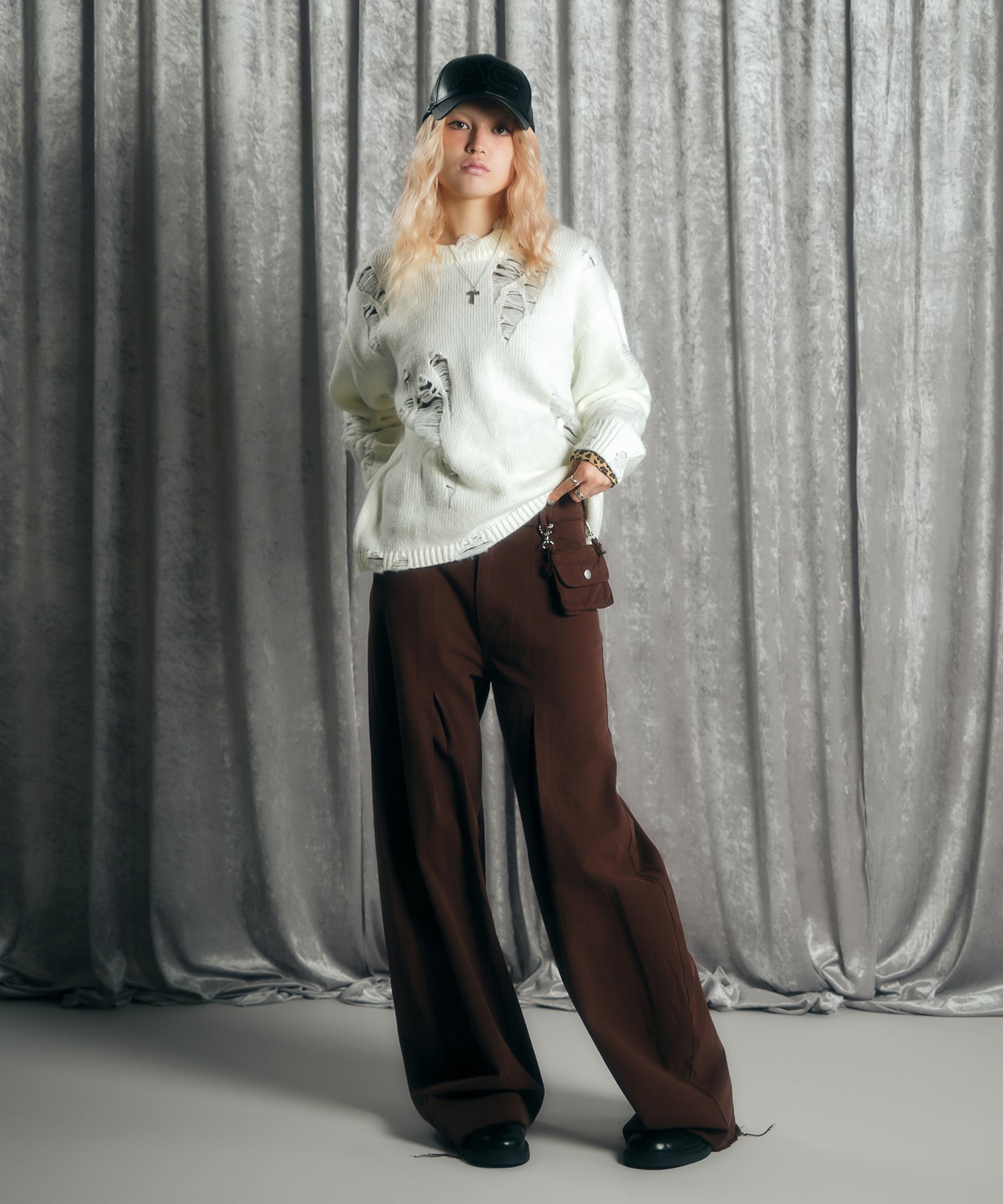 MODEL:170cm/COLOR:IVORY/SIZE:F