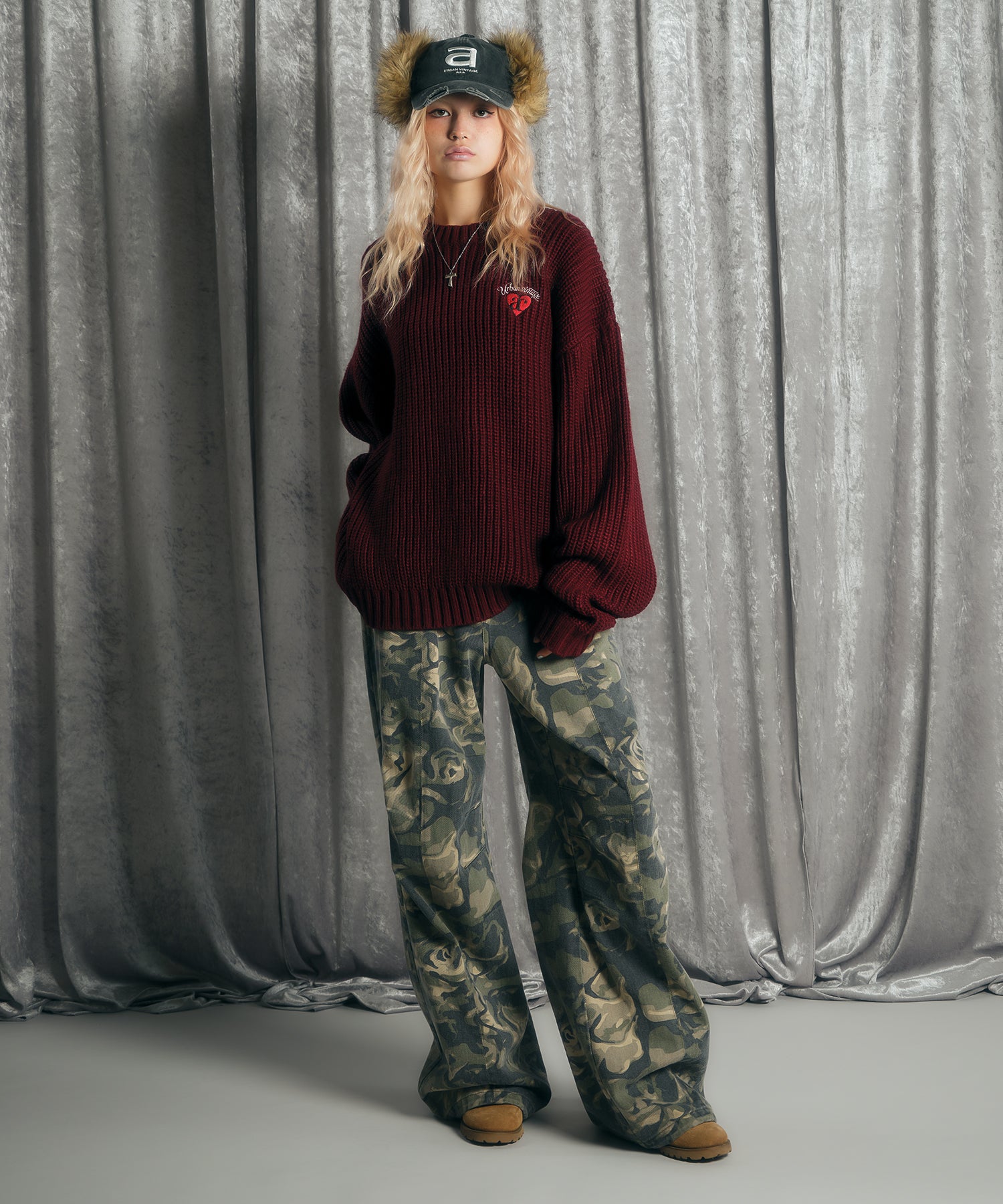 MODEL:170cm/COLOR:RED/SIZE:F