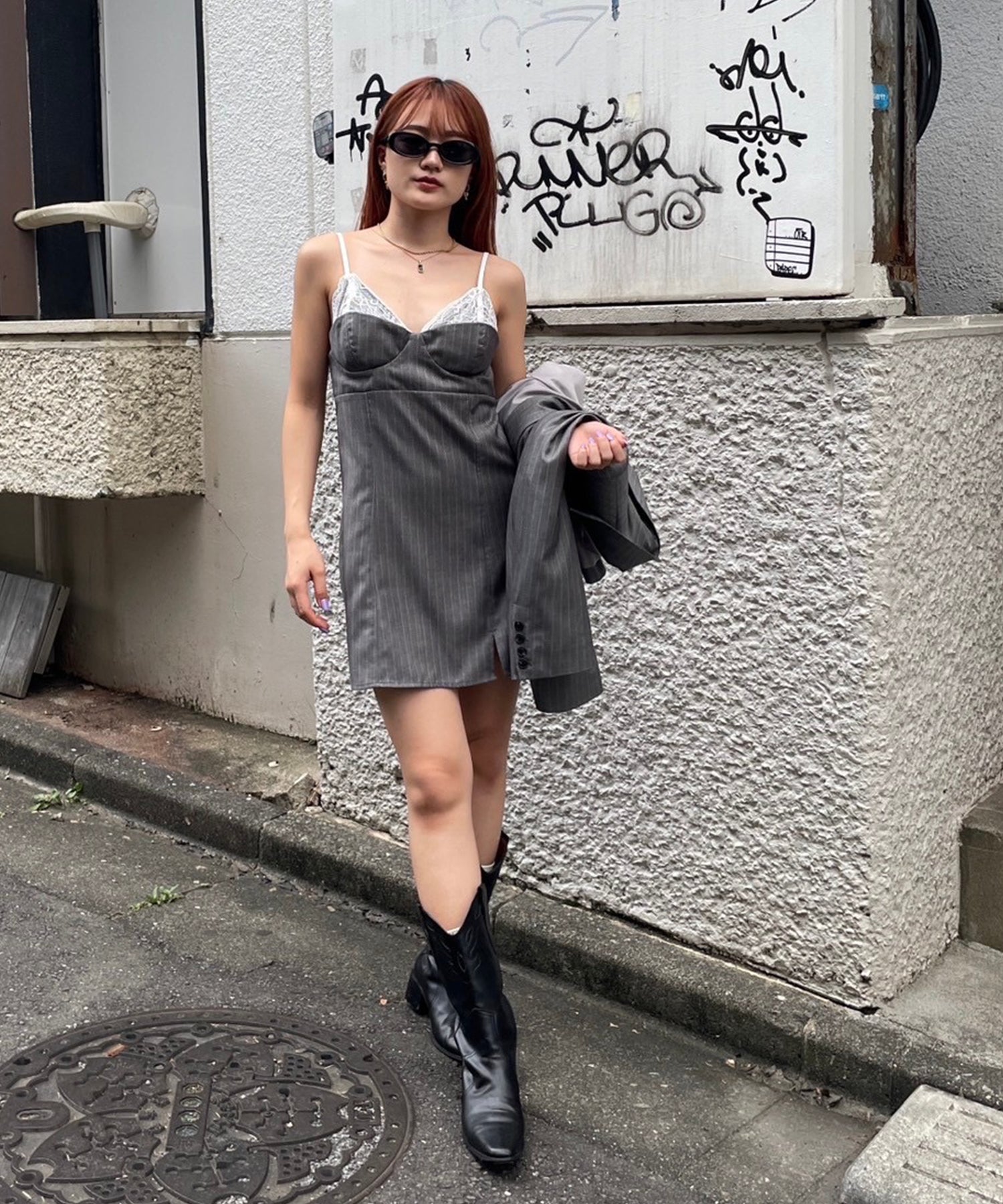 STAFF:153cm/COLOR:GRAY/SIZE:F