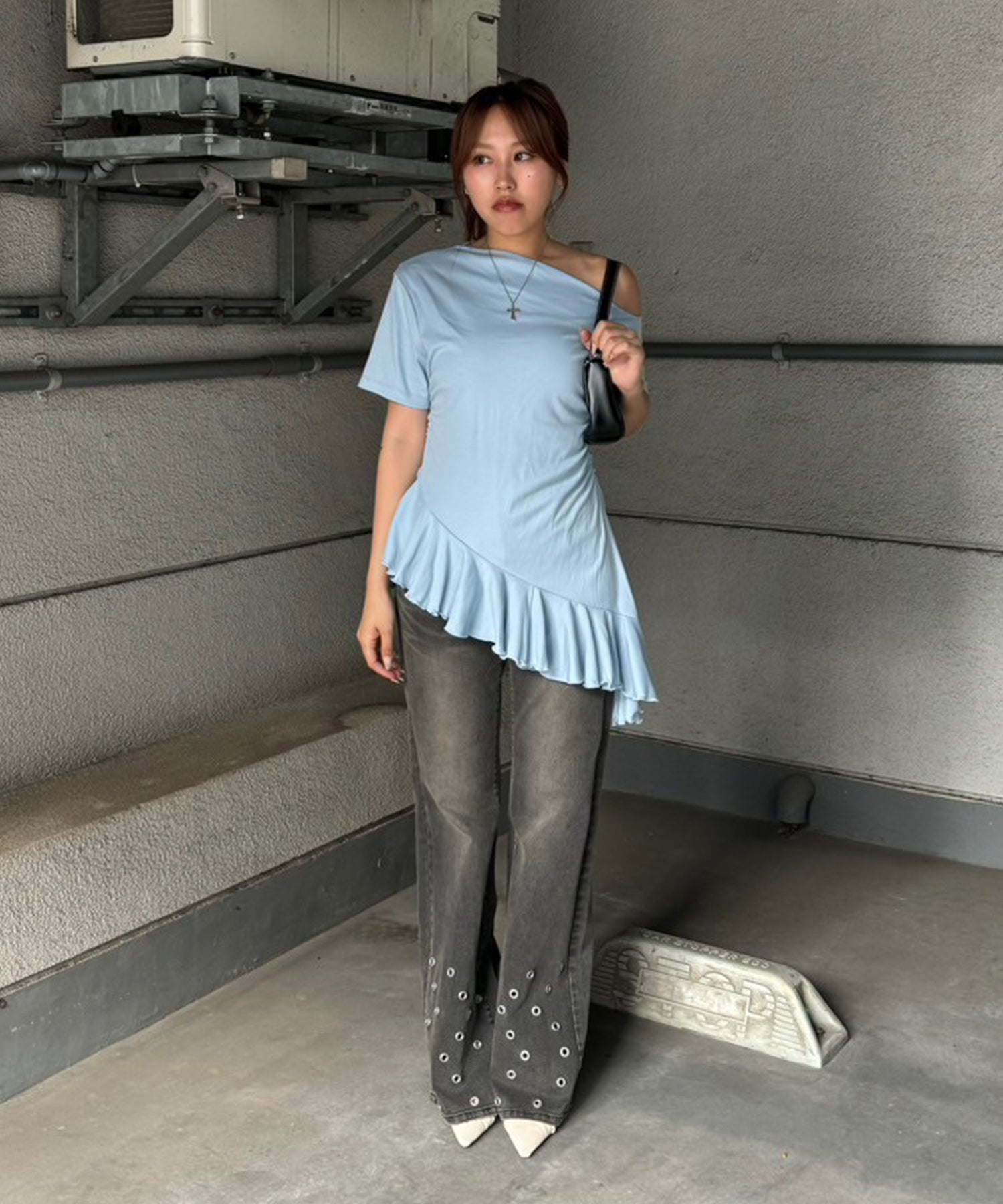 STAFF:158cm/COLOR:BLACK/SIZE:24