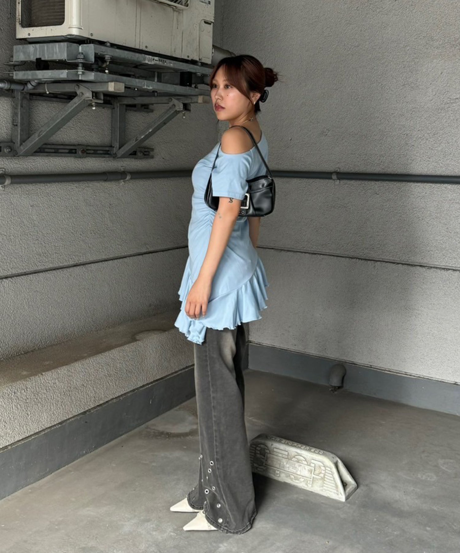 STAFF:158cm/COLOR:BLUE/SIZE:F
