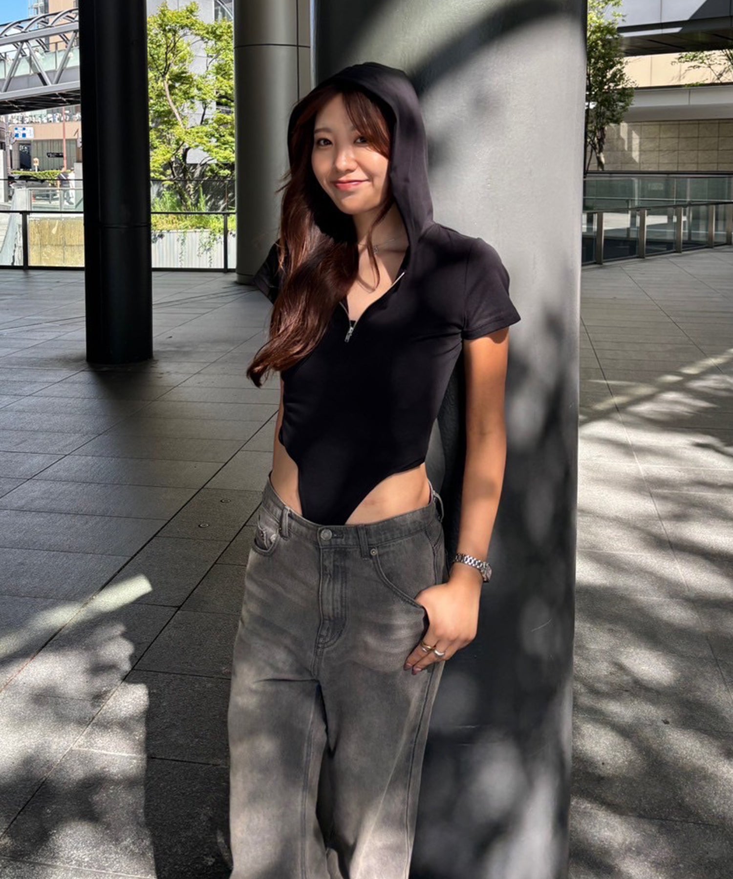 STAFF:160cm/COLOR:BLACK/SIZE:F