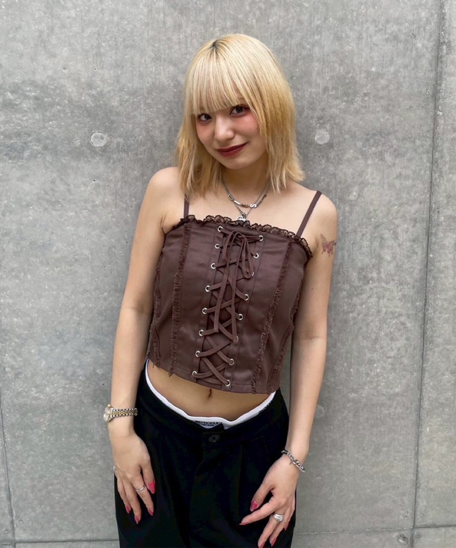 STAFF:151cm/COLOR:BROWN/SIZE:F