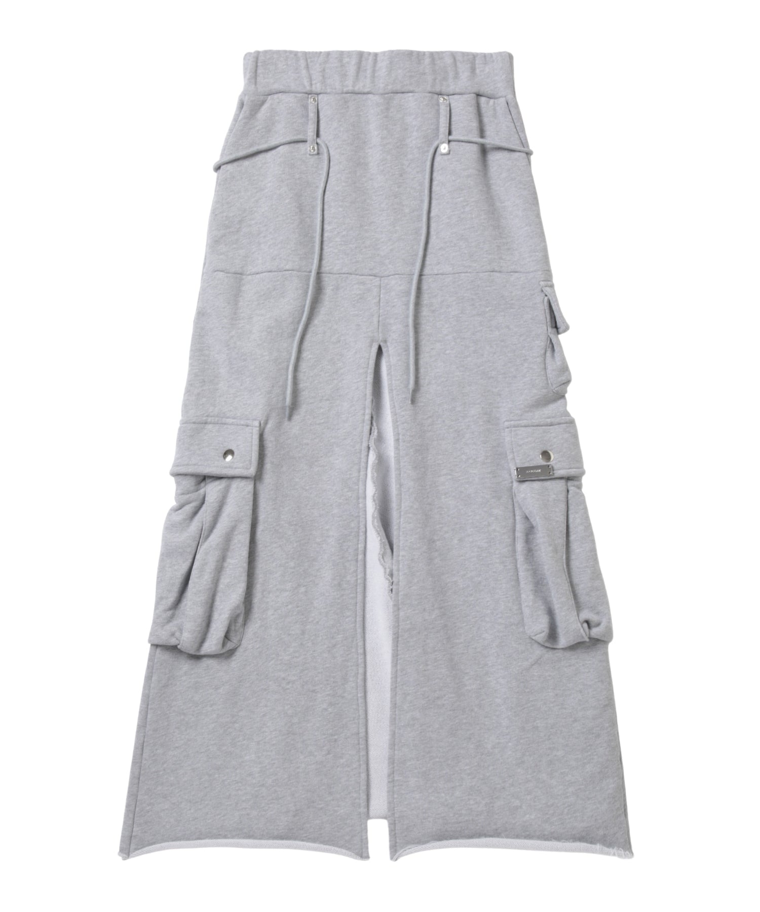 Patch Sweat Long Skirt