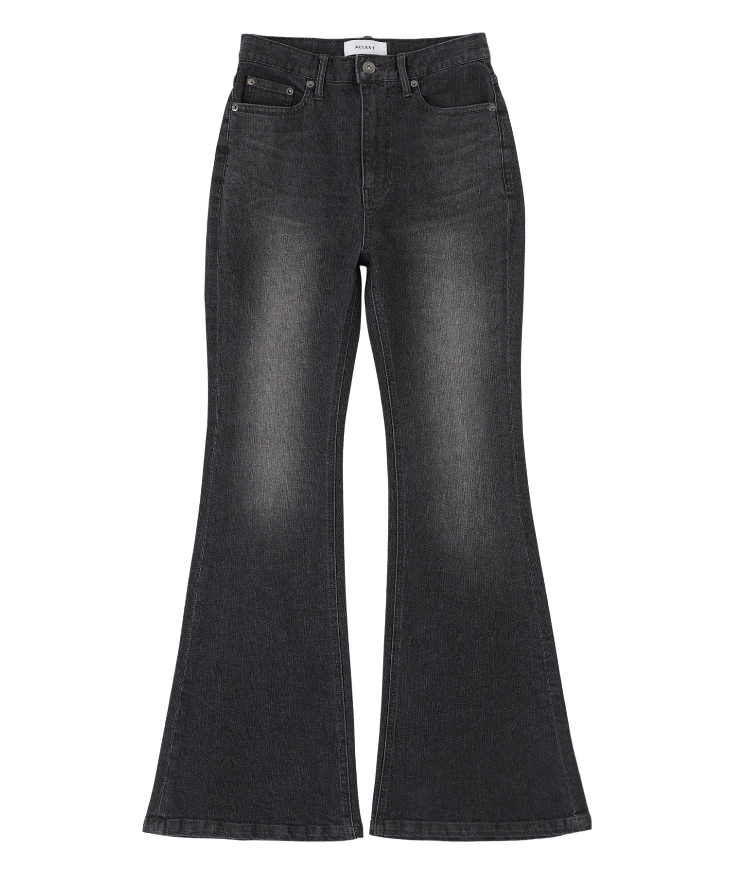 Wash flare stretch jeans