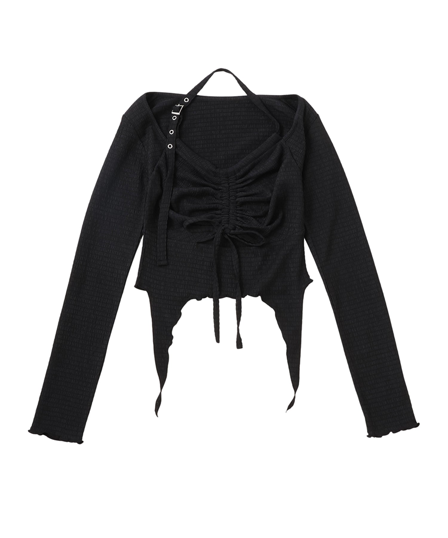 Halter Gathered Compact Top