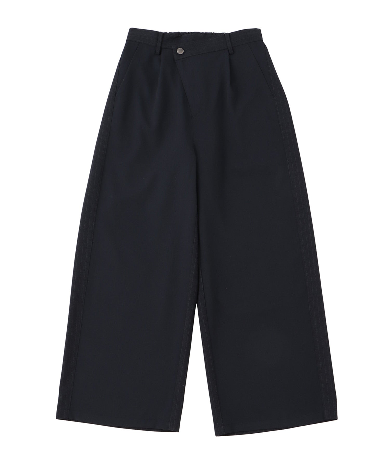 Asymmetry design slacks pants