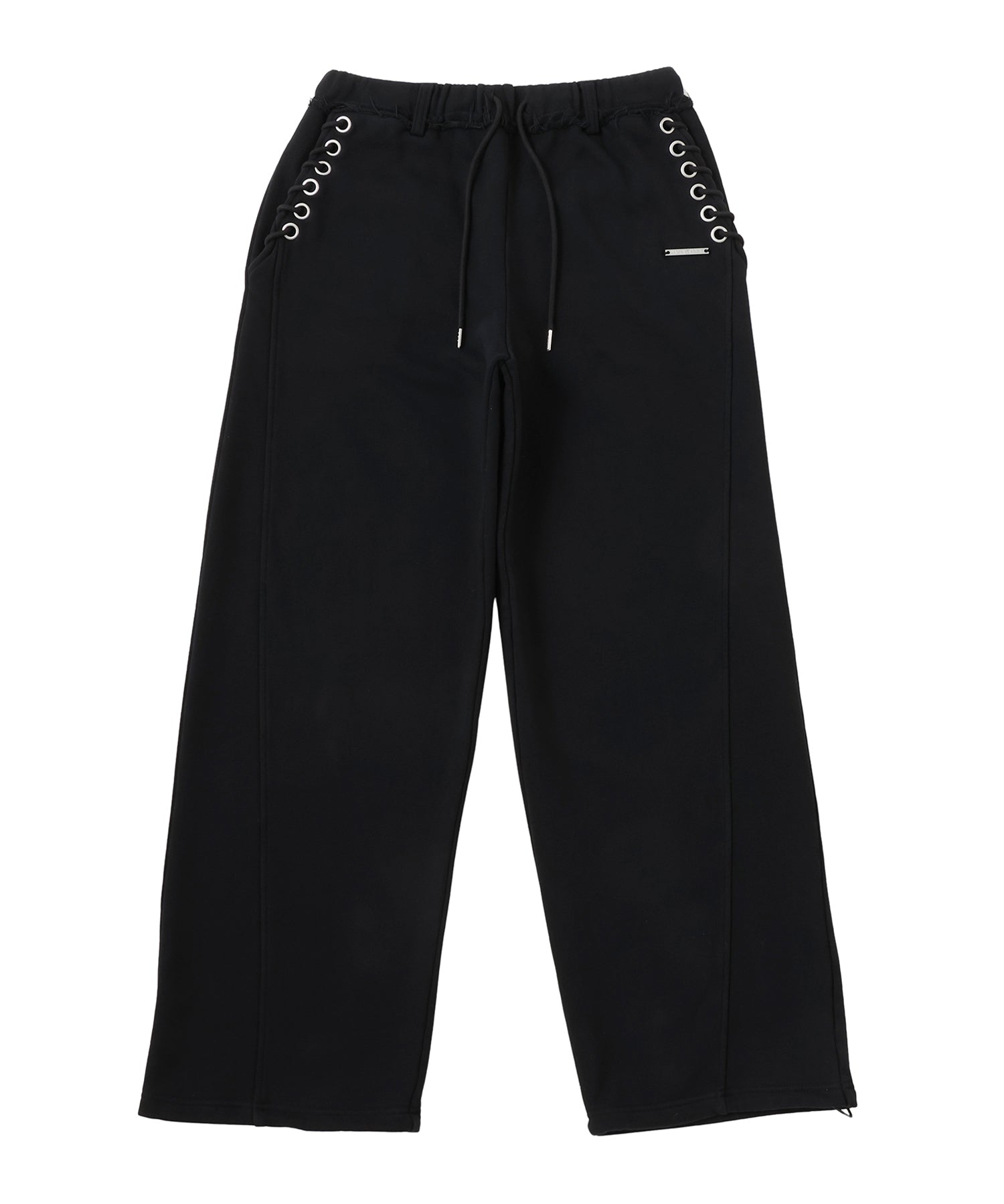 レースアップスウェットパンツ