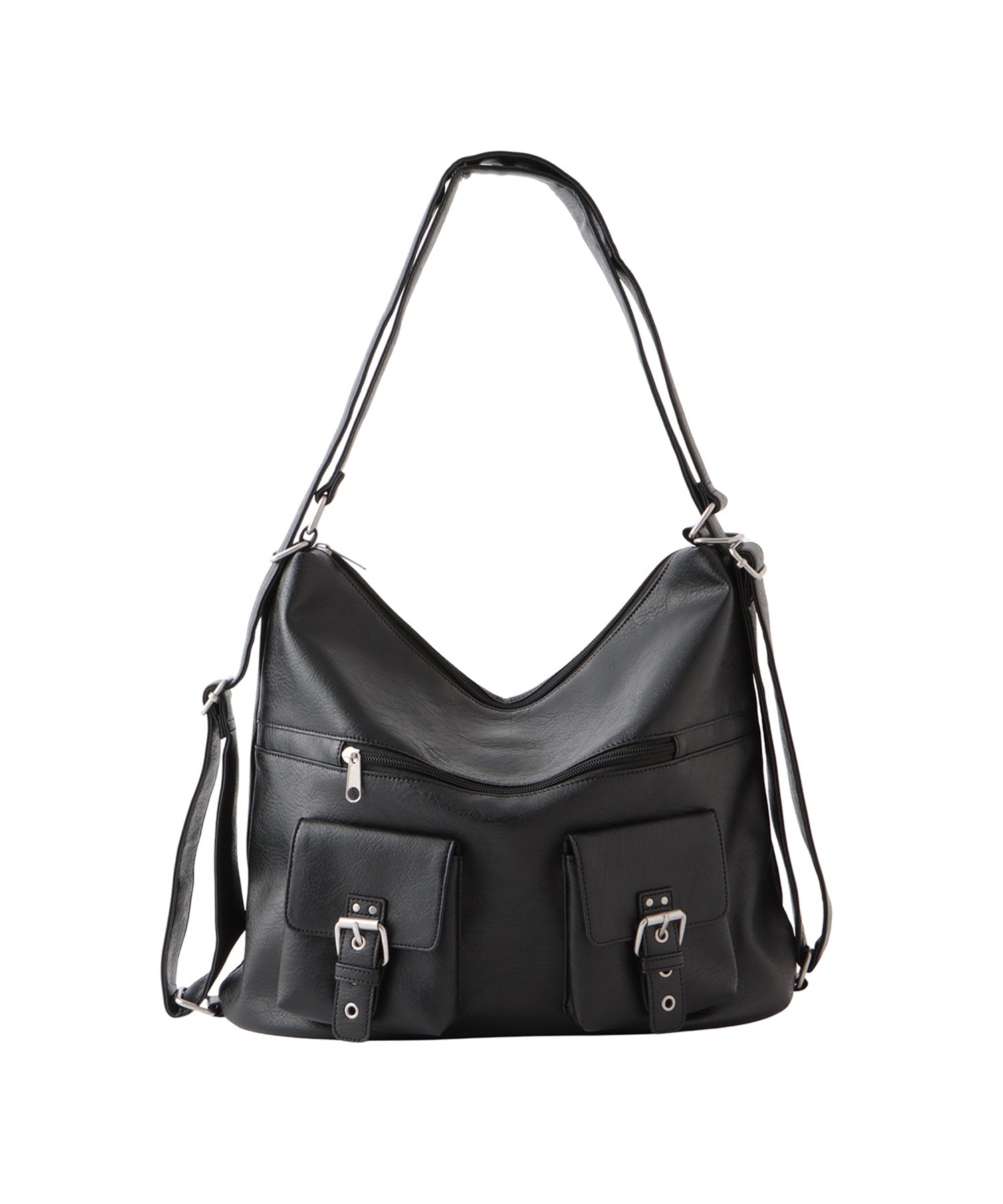 Vintage leather 2way shoulder bag