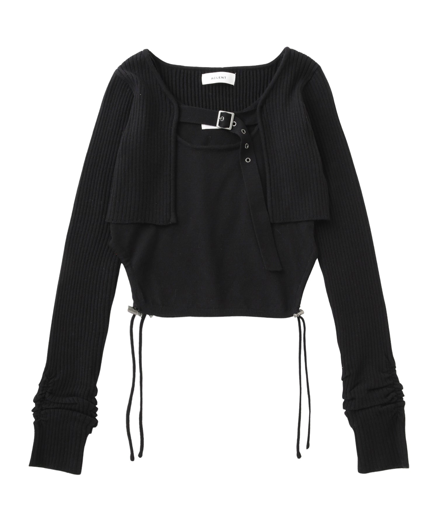 ボレロ×カットアウトタンクニットアンサンブル