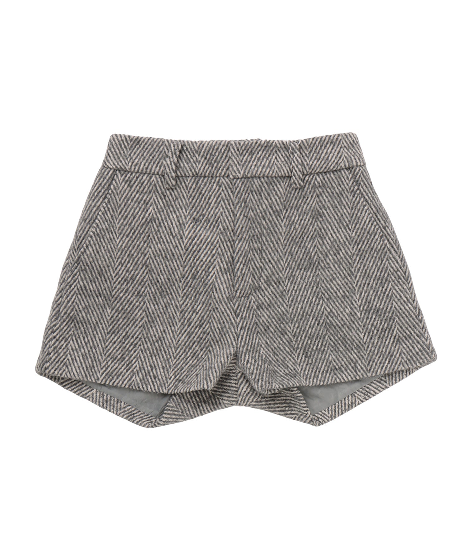 Herringbone tweed shorts