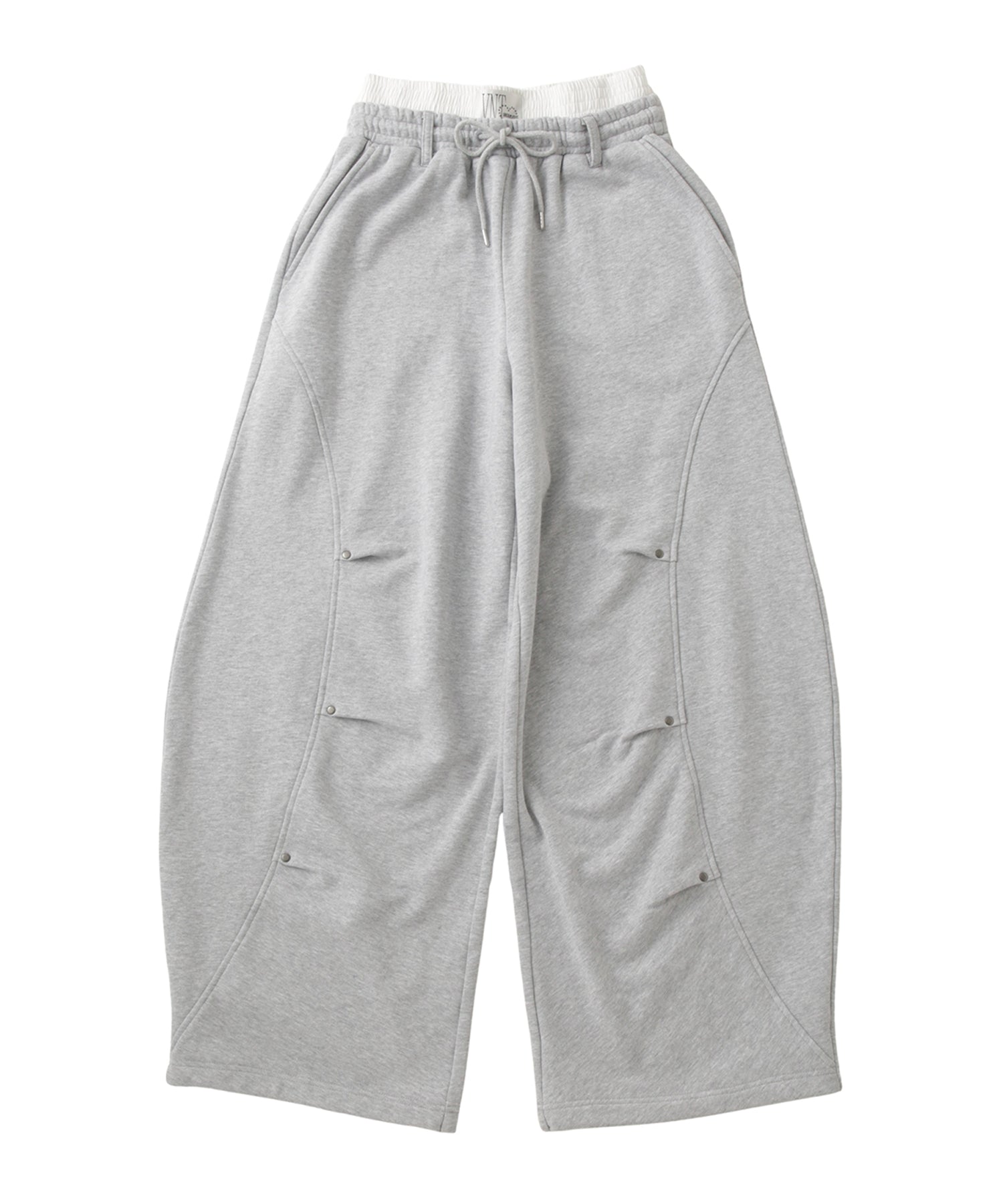 Double Waist Curve Sweat Pants