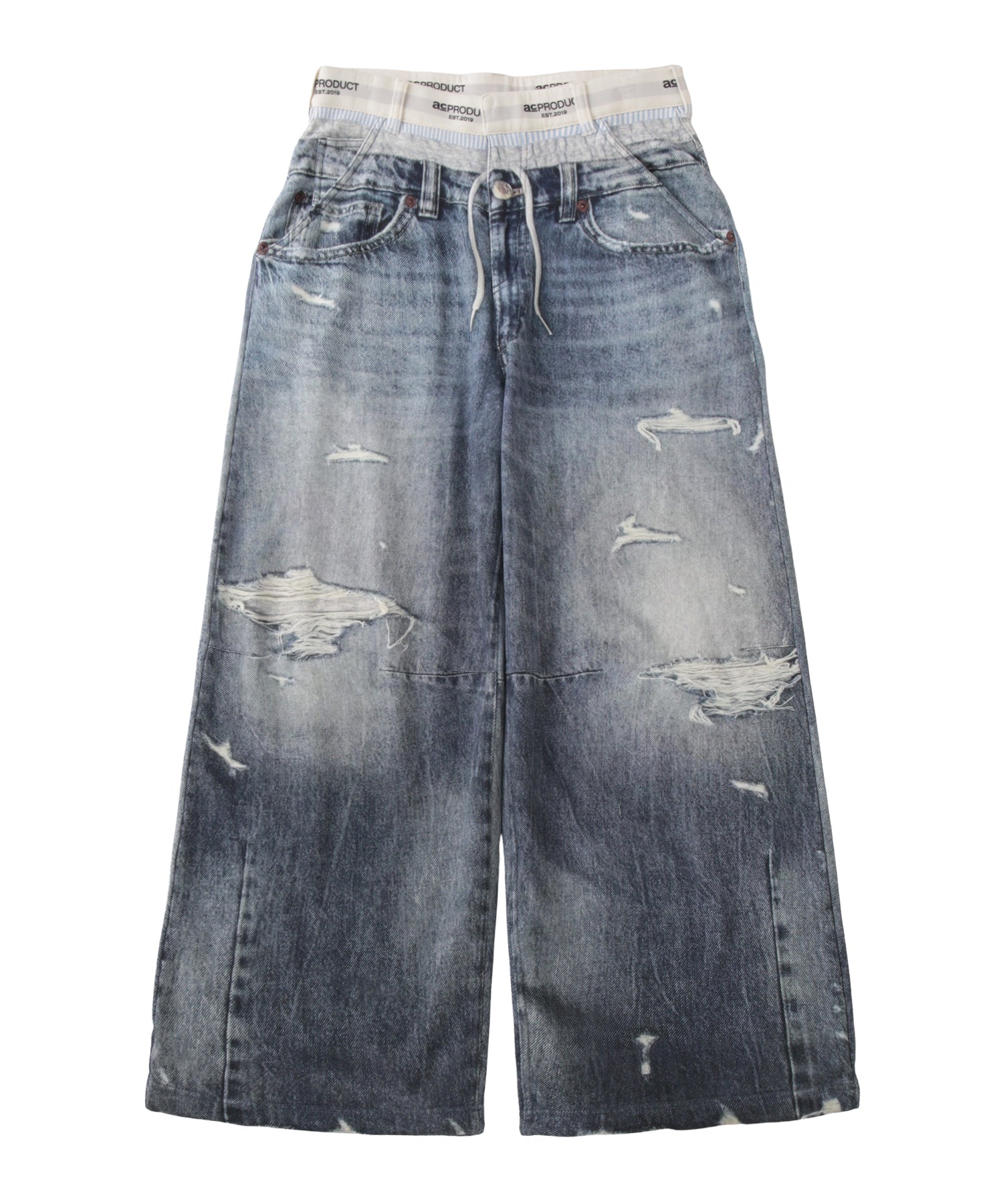 パンツ ACLENT Printed Sweatpants Denim Printed Sweatpants – Denim｜ACLENT（アクレント）